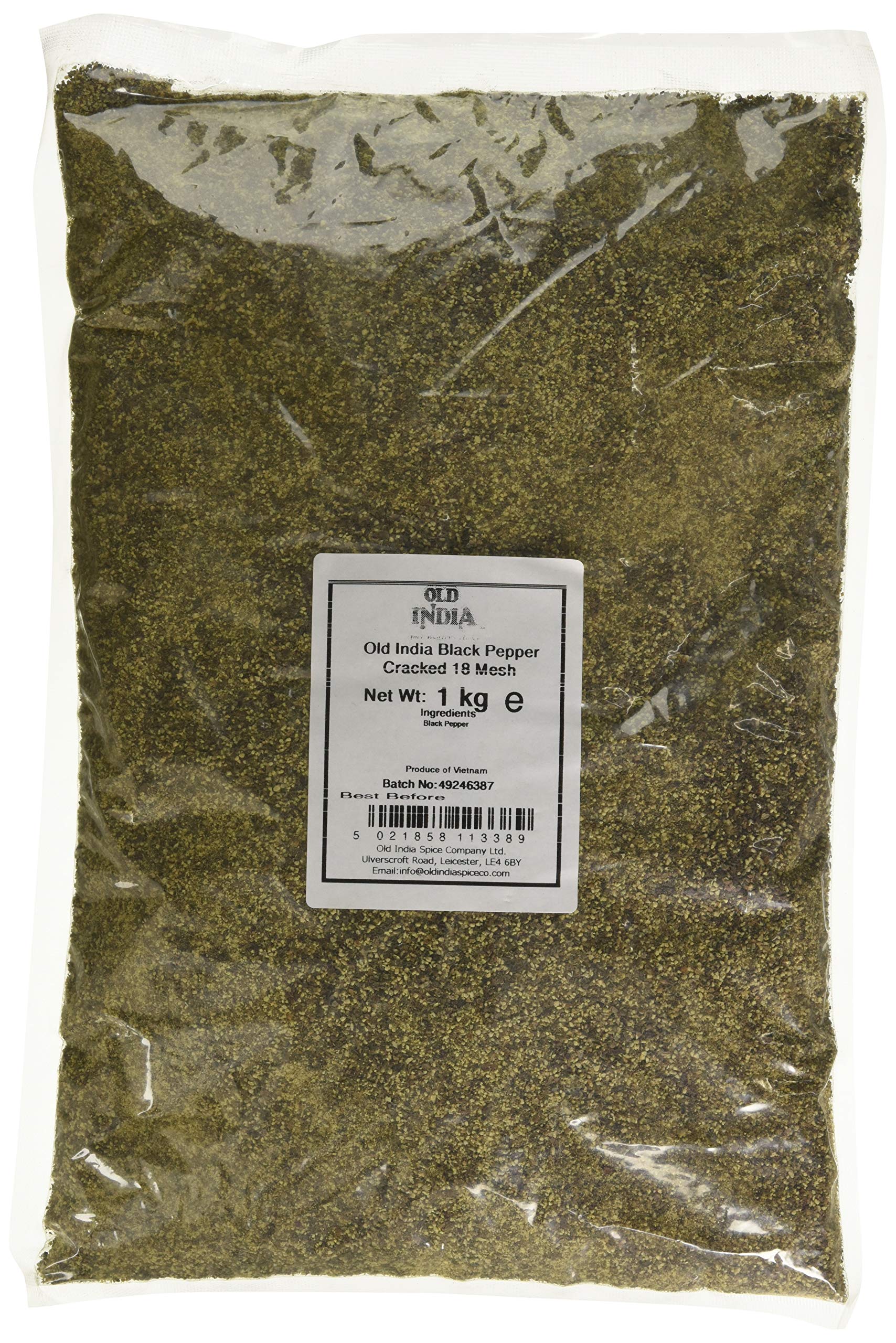 Old India Black Pepper Cracked 18 Mesh 1kg 1