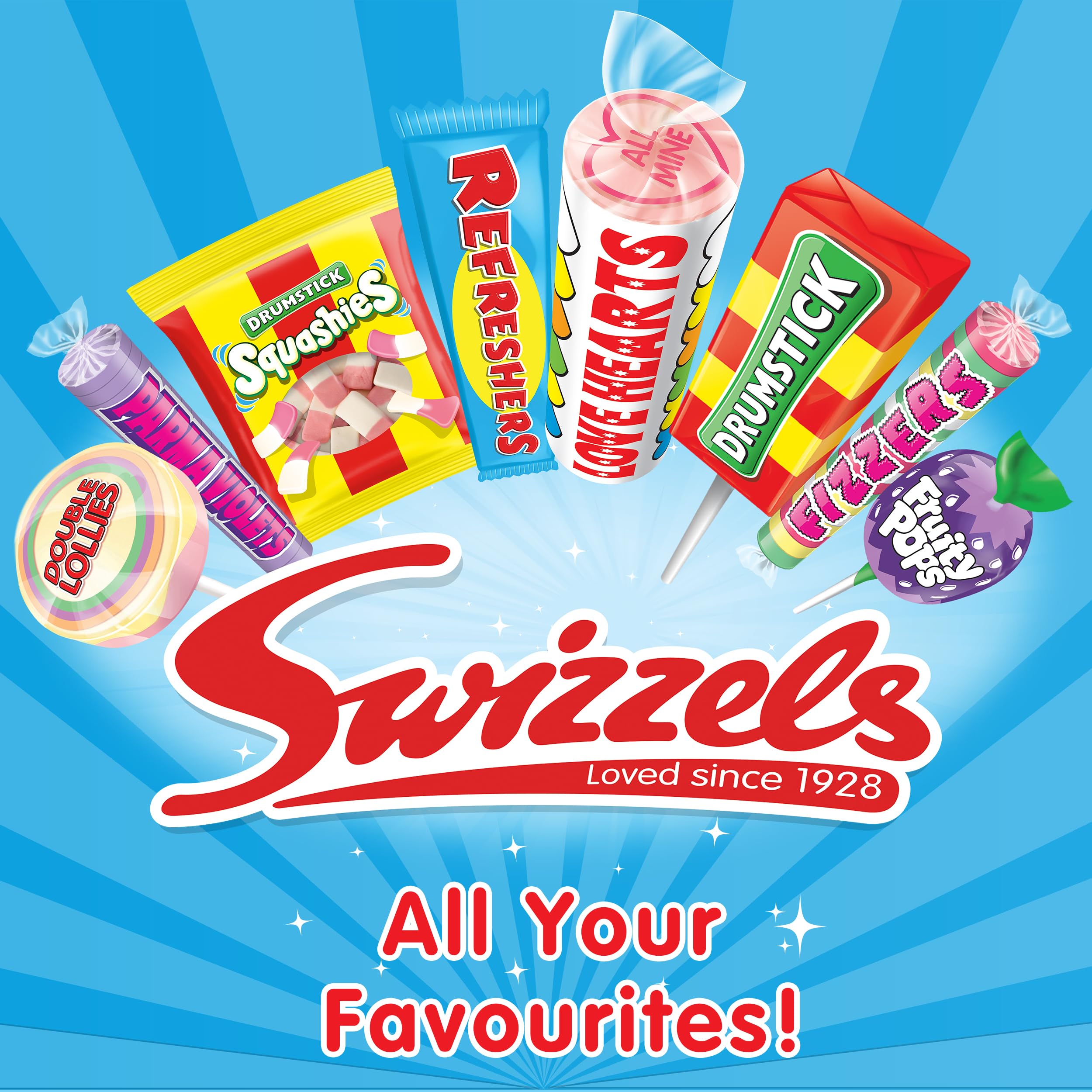Swizzels Original Drumstick Soft Chew Sweets, Raspberry and Milk Flavour, 36-Pack 6