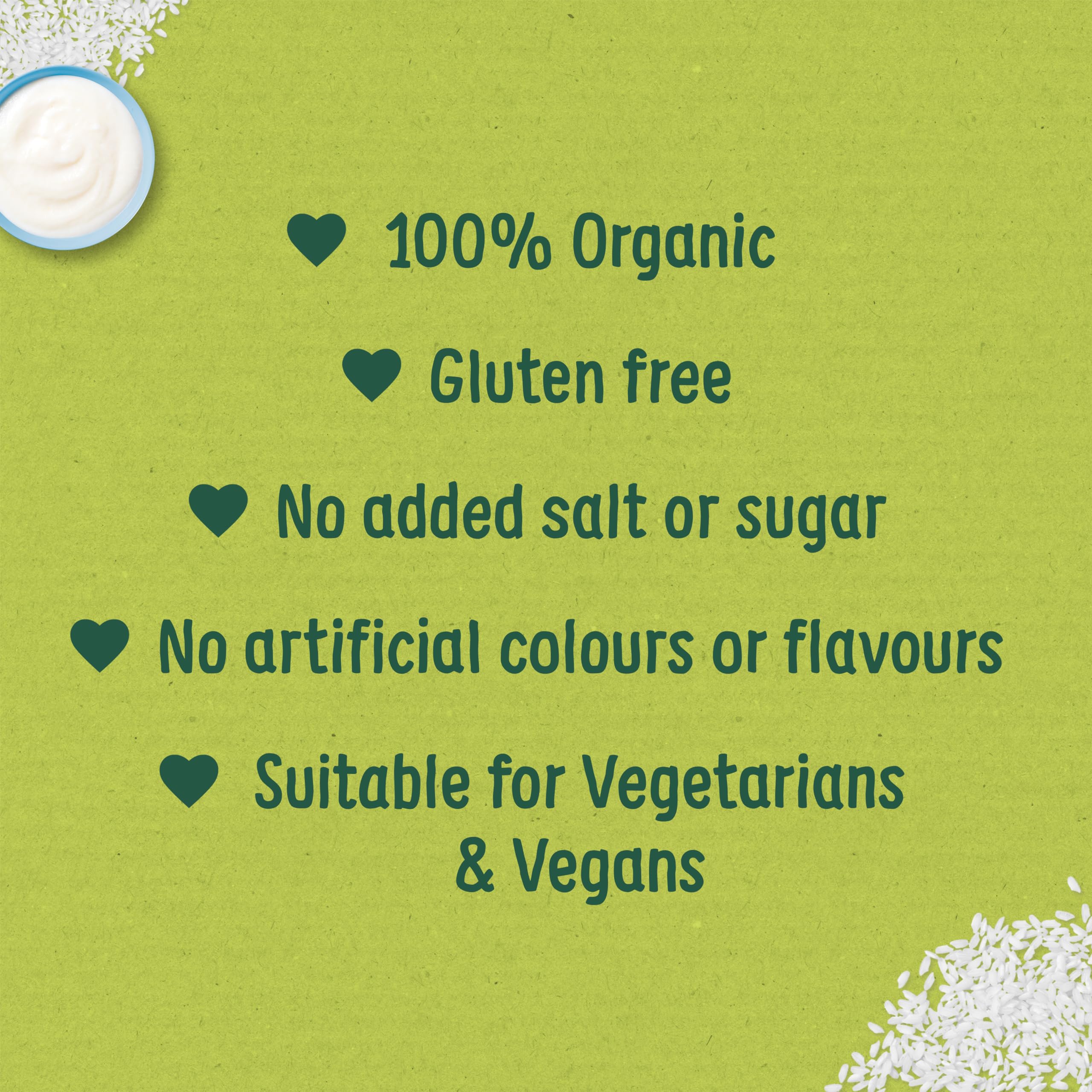 Organix Baby Rice Organic Weaning Snack for 6+ Months - 100g (Pack of 5) 4