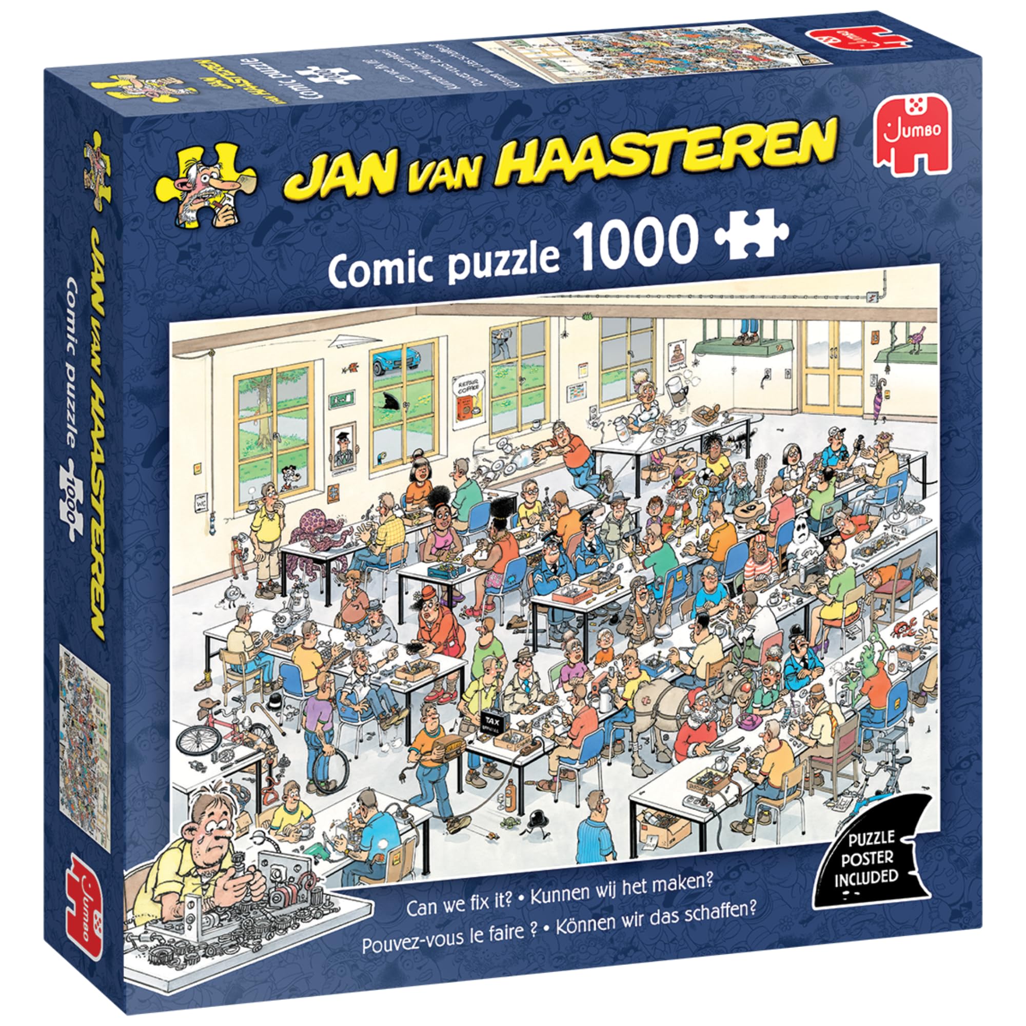 Jan van Haasteren Can We Fix It? - 1000 Piece Adults Jigsaw Puzzle | 68cm x 49cm 1