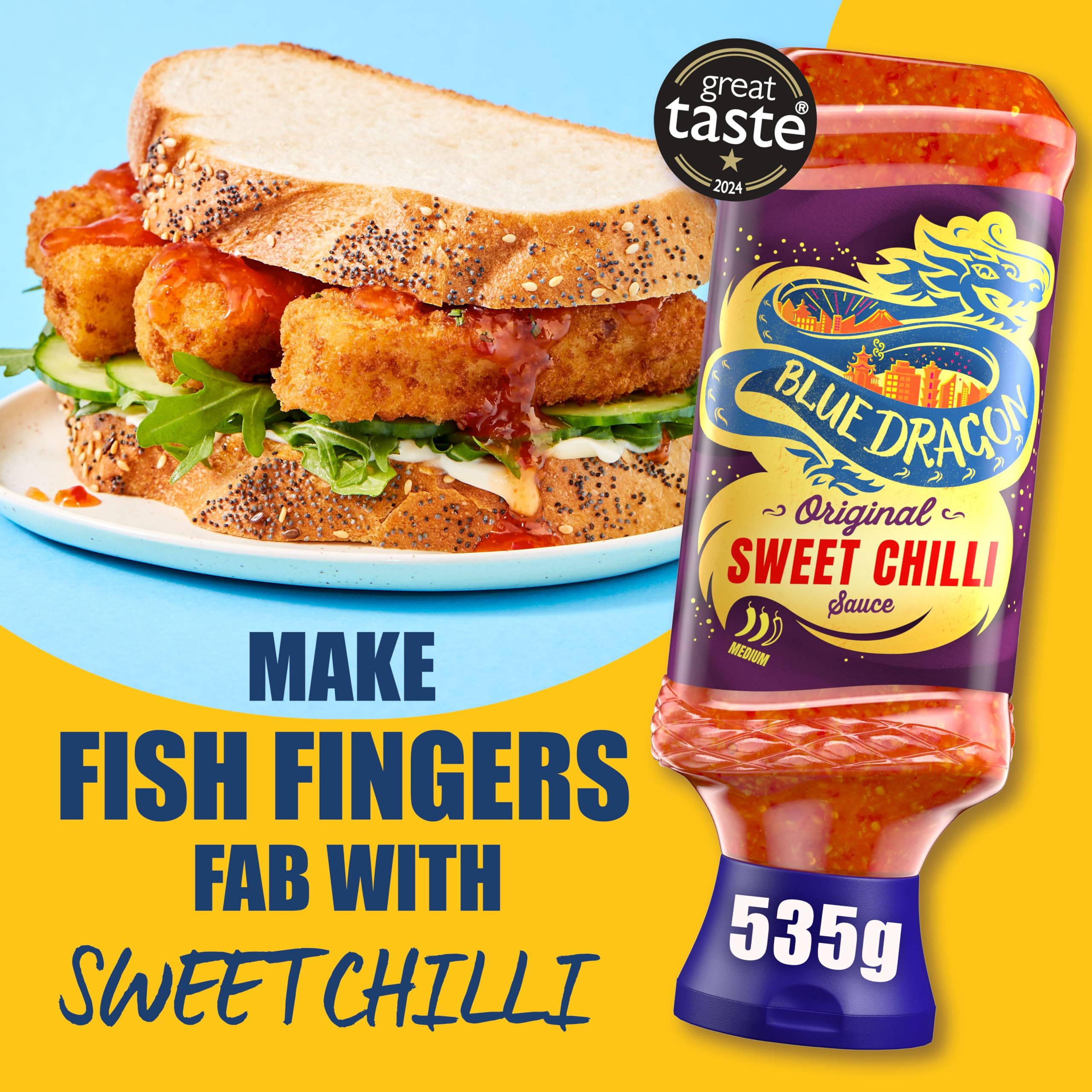 Blue Dragon Thai Sweet Chilli Dipping Sauce - Medium Heat | 535g | Vegan Friendly 4