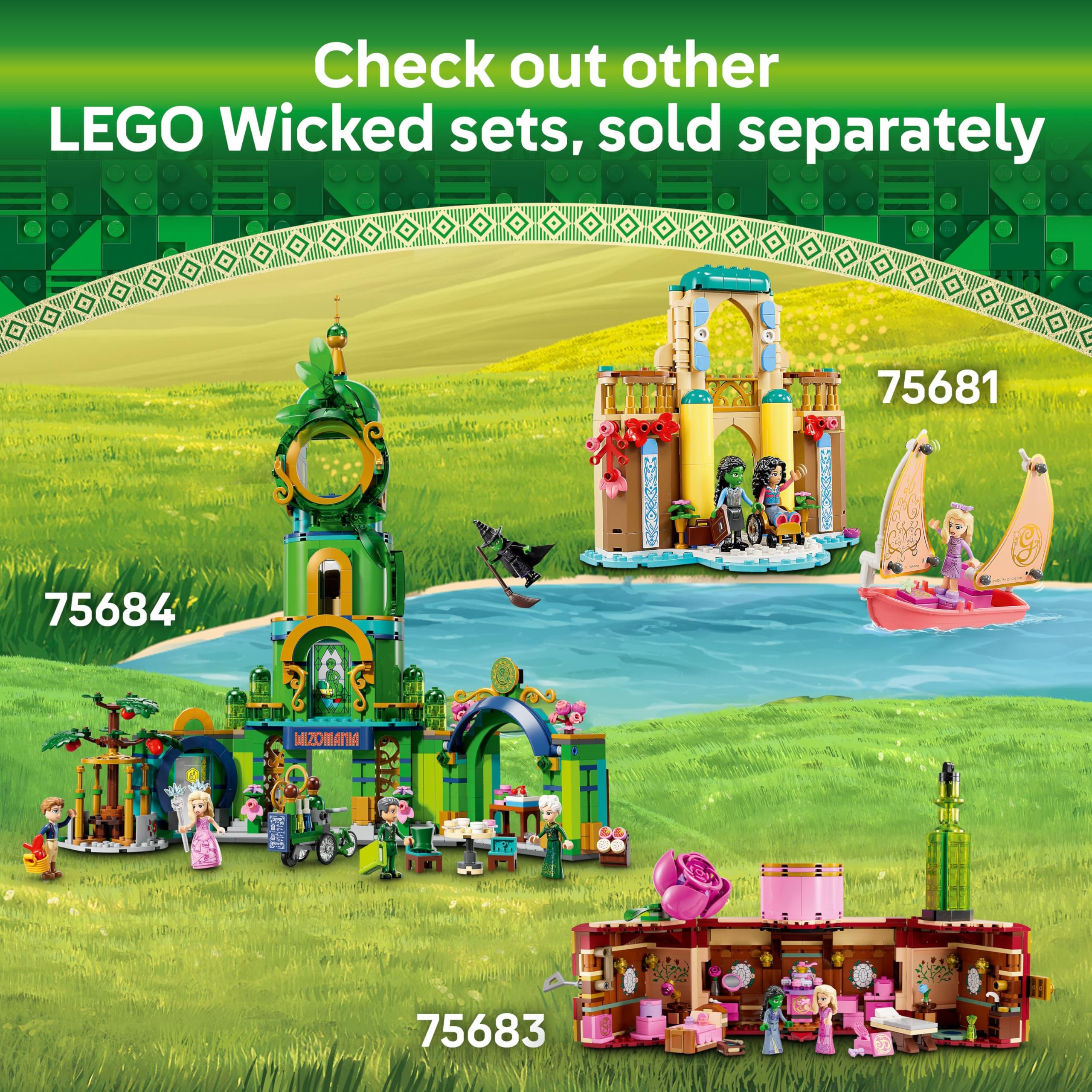 LEGO Disney Wicked Elphaba & Glinda Figures Building Set | Ages 10+ | Model 75682 7
