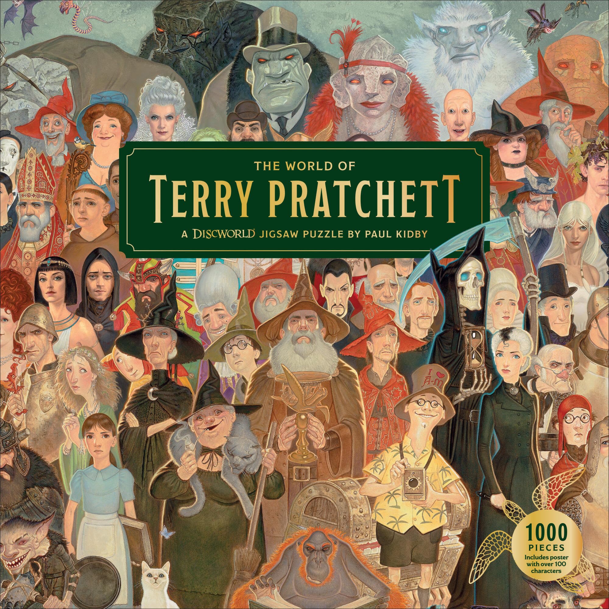 Laurence King The World of Terry Pratchett 1000 Piece Jigsaw Puzzle by Paul Kidby | Poster Included