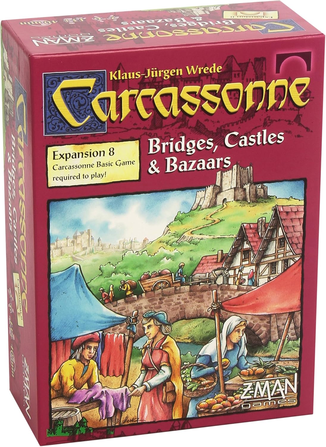Z-Man Games Carcassonne Expansion 8: Bridges, Castles & Bazaars 1