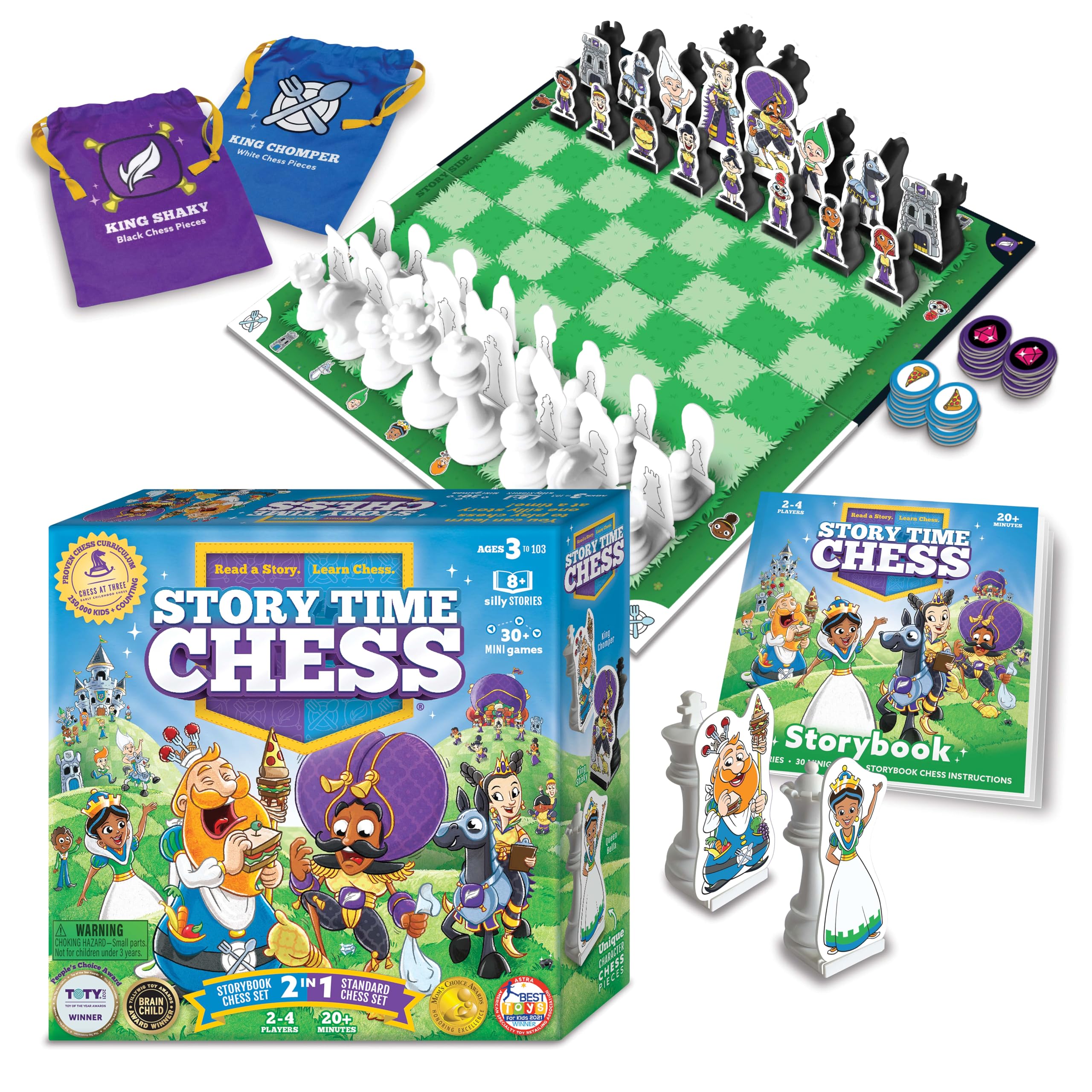Story Time Chess Beginners Chess Set for Kids with Storybook - Chess Game for Children 3+ 1