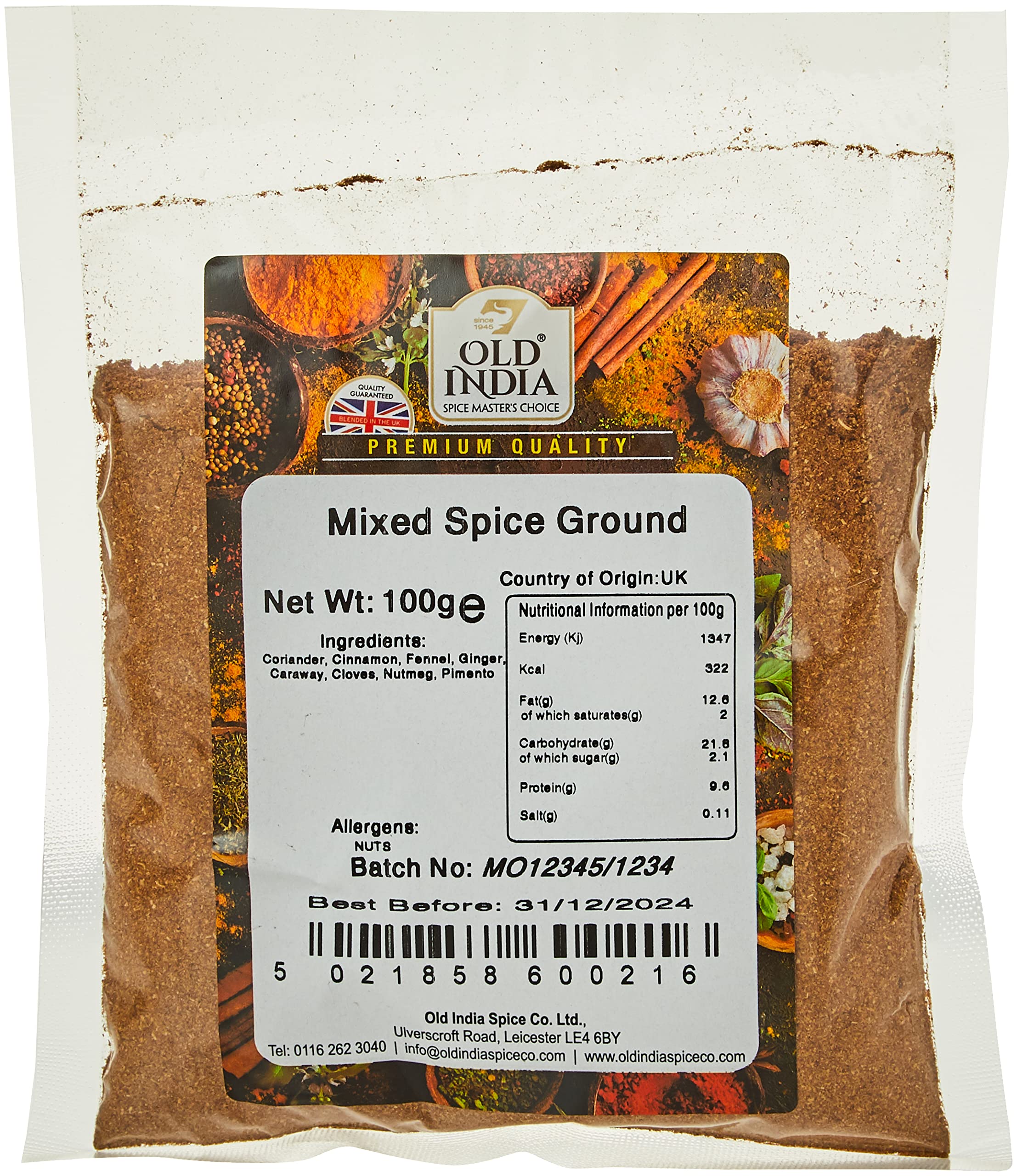 Old India Mixed Spice Ground 100g 1