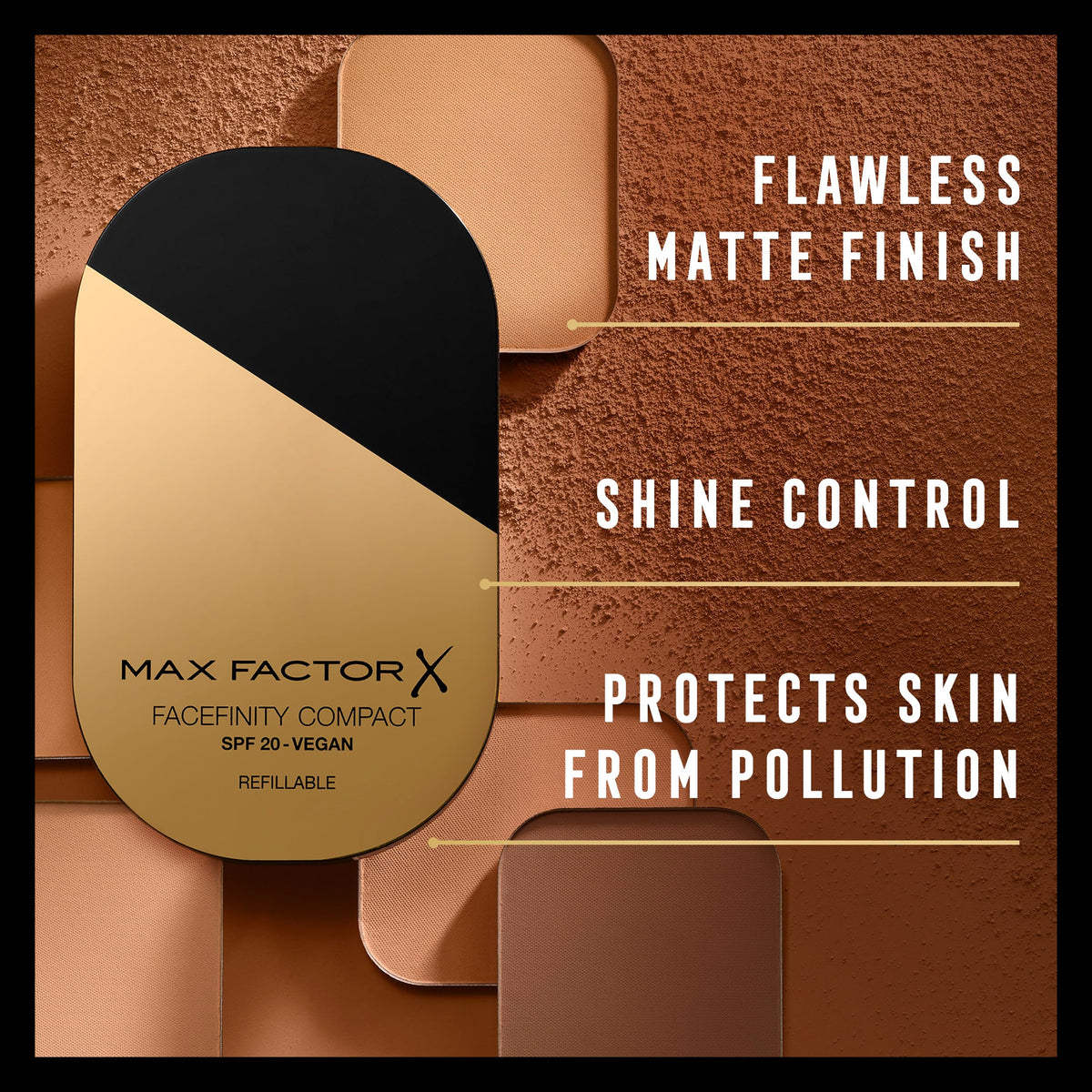 Max Factor Facefinity Refillable Compact Foundation - SPF 20, Creamy Ivory 040, 10 g