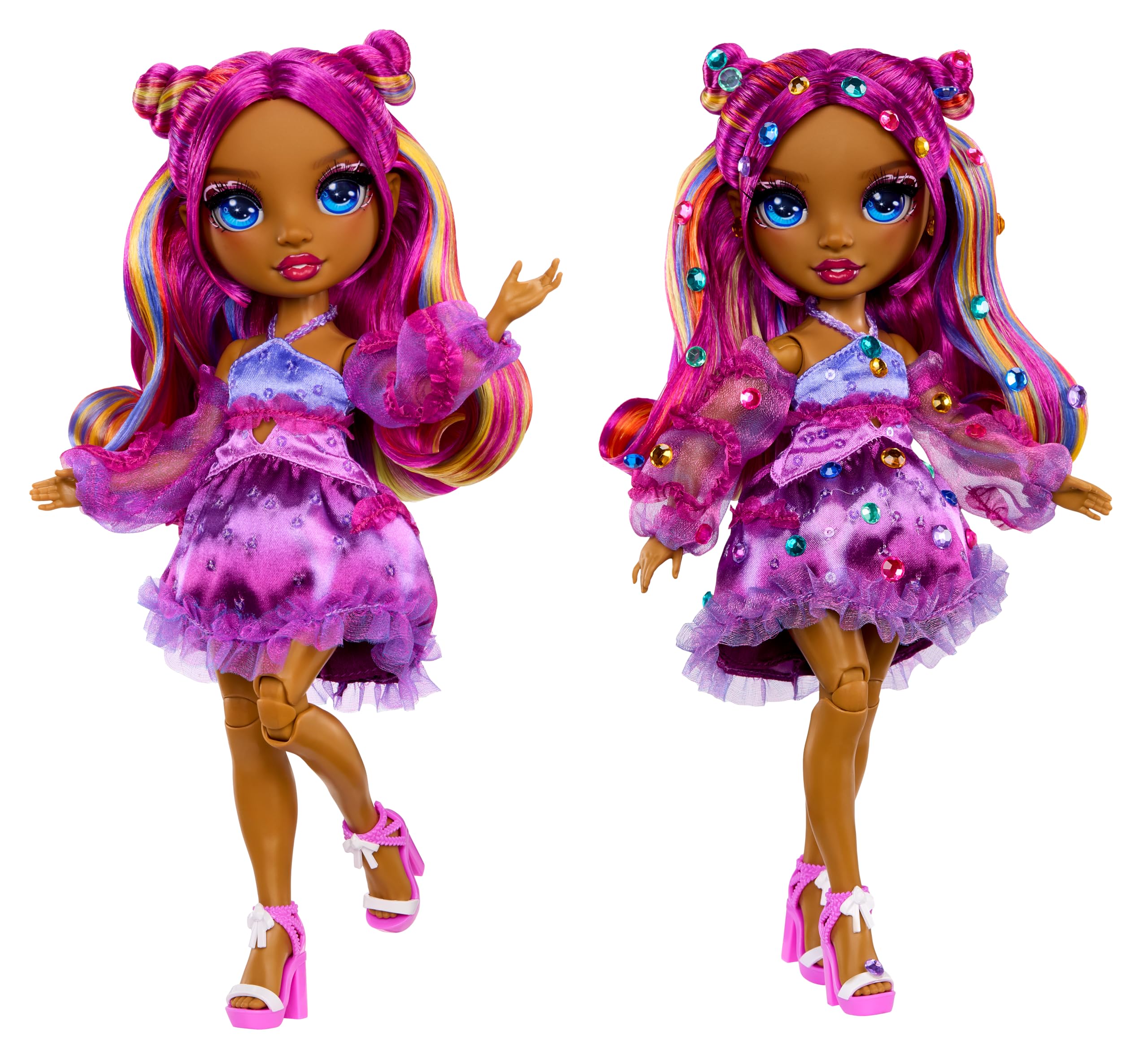 Rainbow High Be Dazzling Noemie Violette Doll - 28cm Purple Fashion Doll with Customization Tools 3