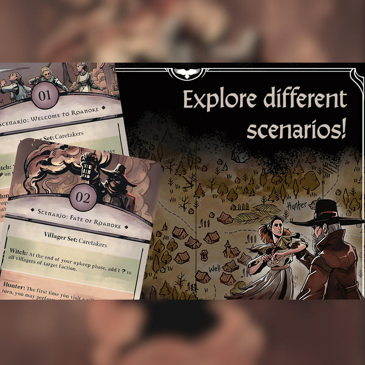 Capstone Games Pagan: The Fate of Roanoke - Asymmetrical 2-Player Card Game