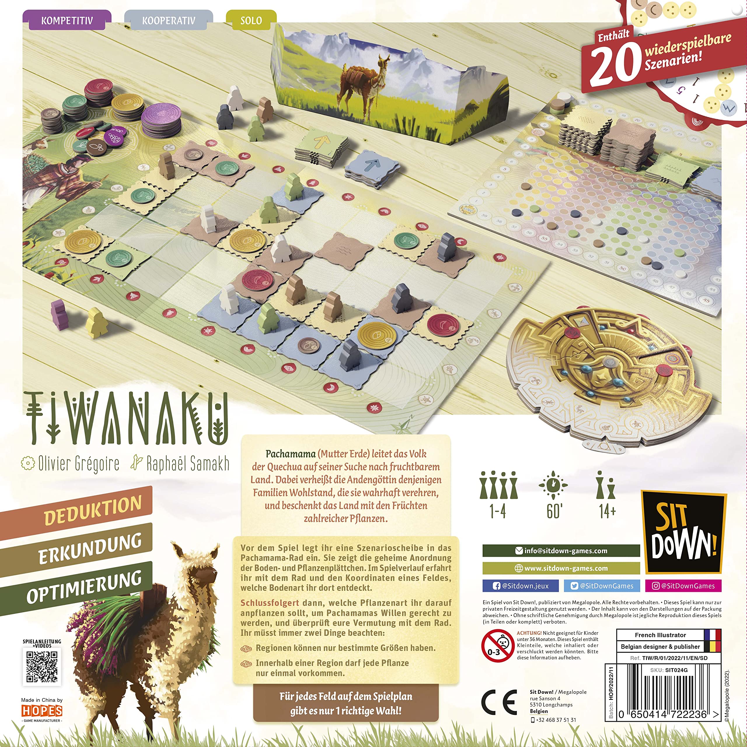SitDown Tiwanaku Strategy Game - Cooperative, 1-4 Players, Ages 14+ 4