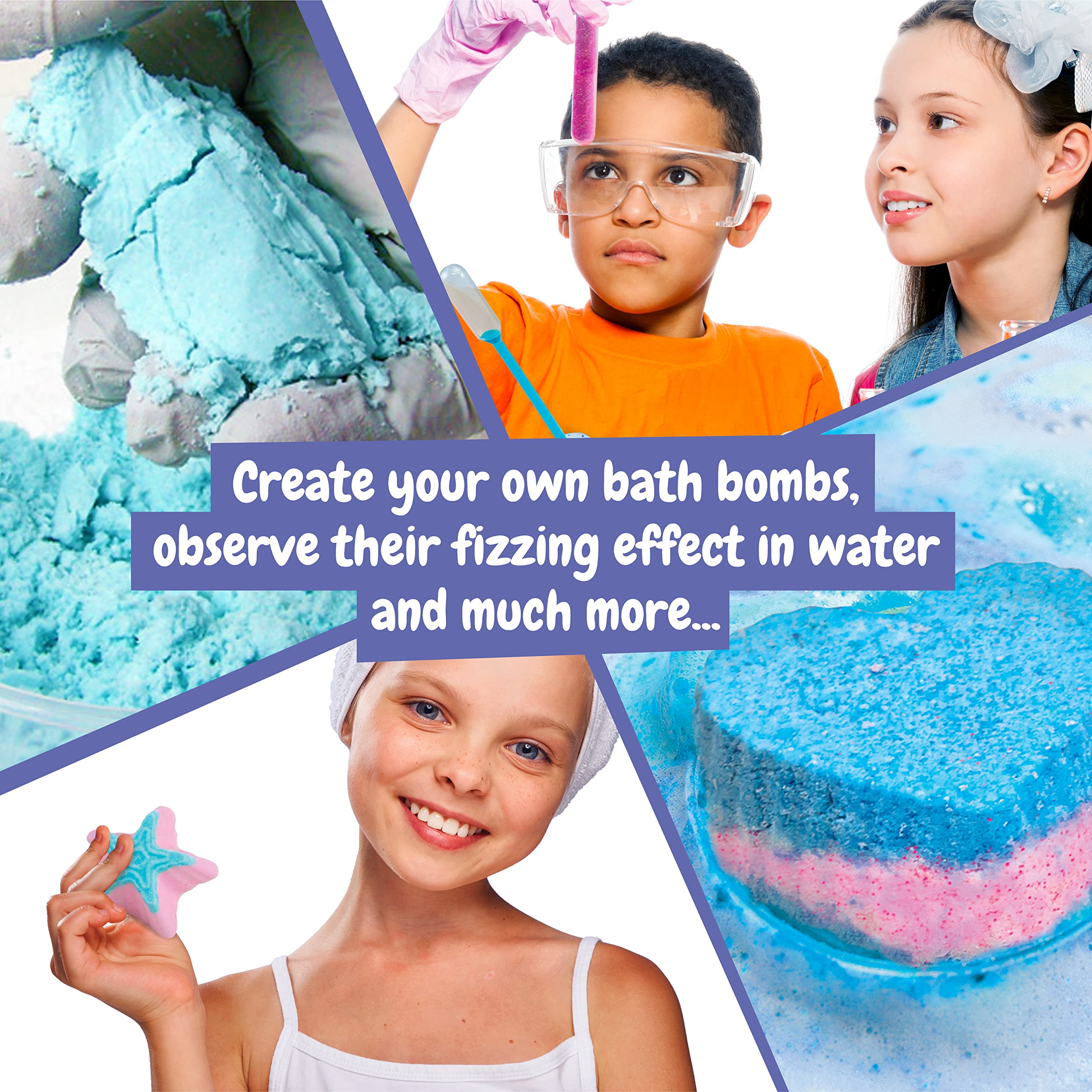 Science4you Bath Bombs for Kids +8 – Make Your Own Bath Bombs, Educational Science Kit with 14 Contents 6