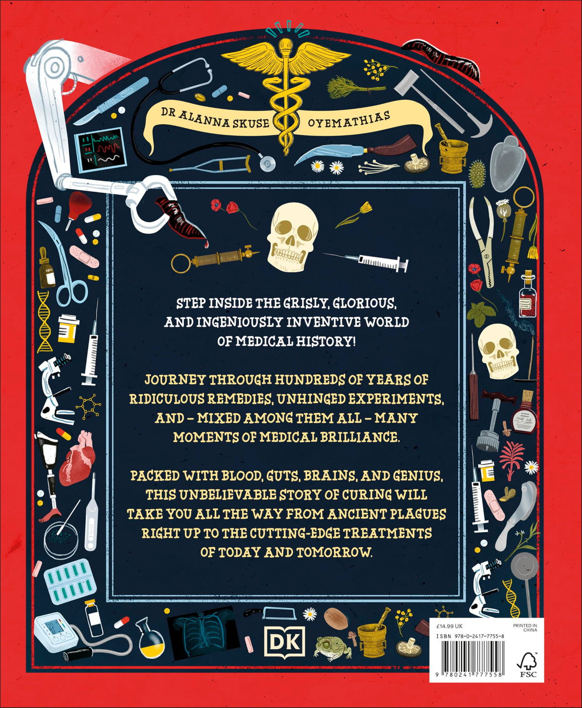 DK Blood, Guts, and Nasty Cuts: A Thrilling Guide to the History of Medicine - Hardcover, Ages 9–12