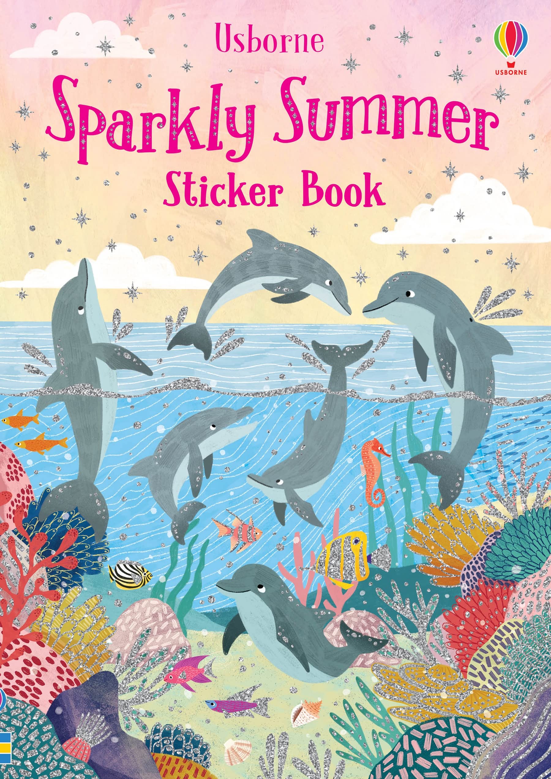 Usborne Sparkly Sticker Books - Sparkly Summer Sticker Book | Over 200 Stickers | Ages 2-5