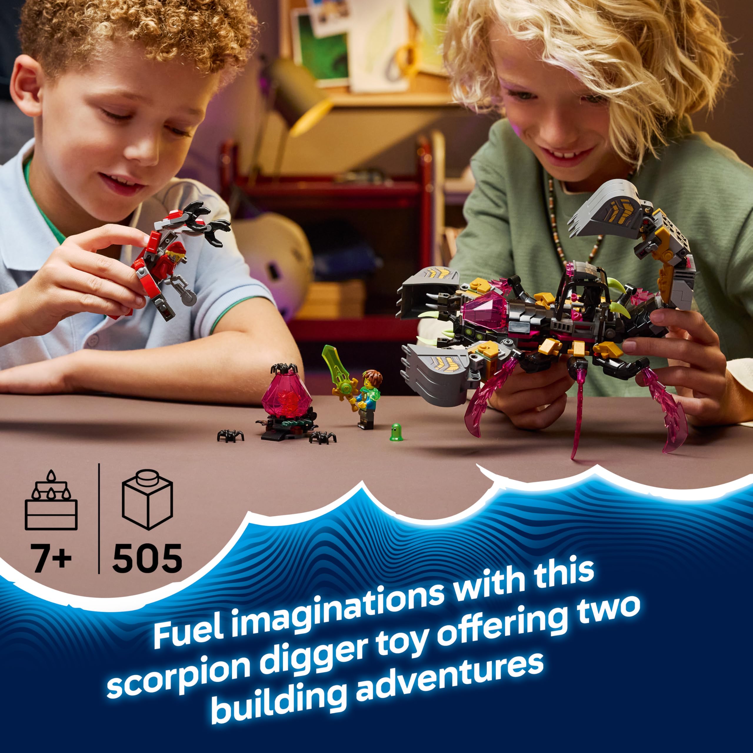 LEGO DREAMZzz Nightmare Scorpion Digger 71513 Building Set | 2-in-1 Build | Ages 7+ 2