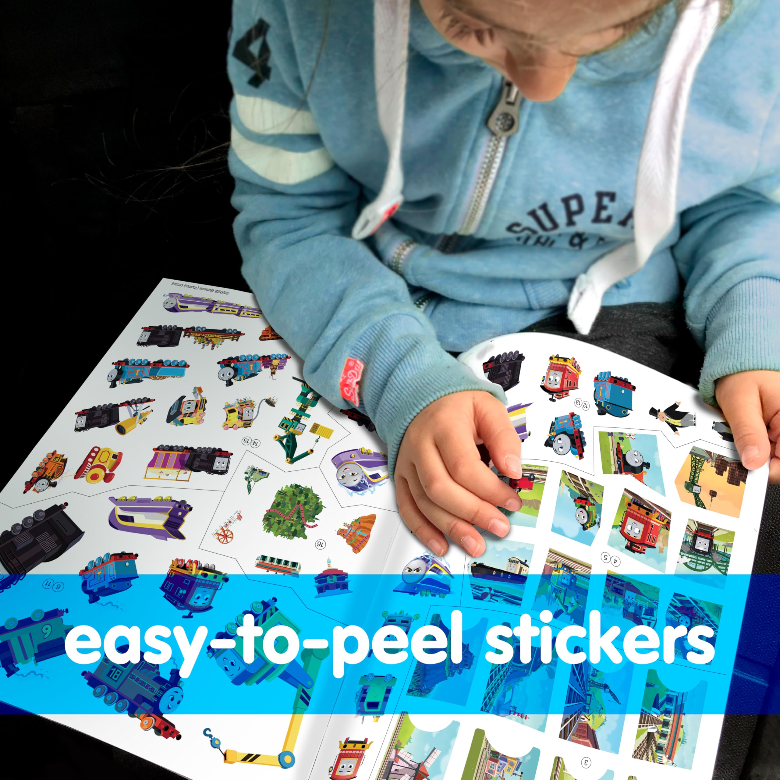 Phidal Thomas & Friends Sticker Book Treasury - 350 Reusable Stickers | 96 Pages | Ages 3+ 6