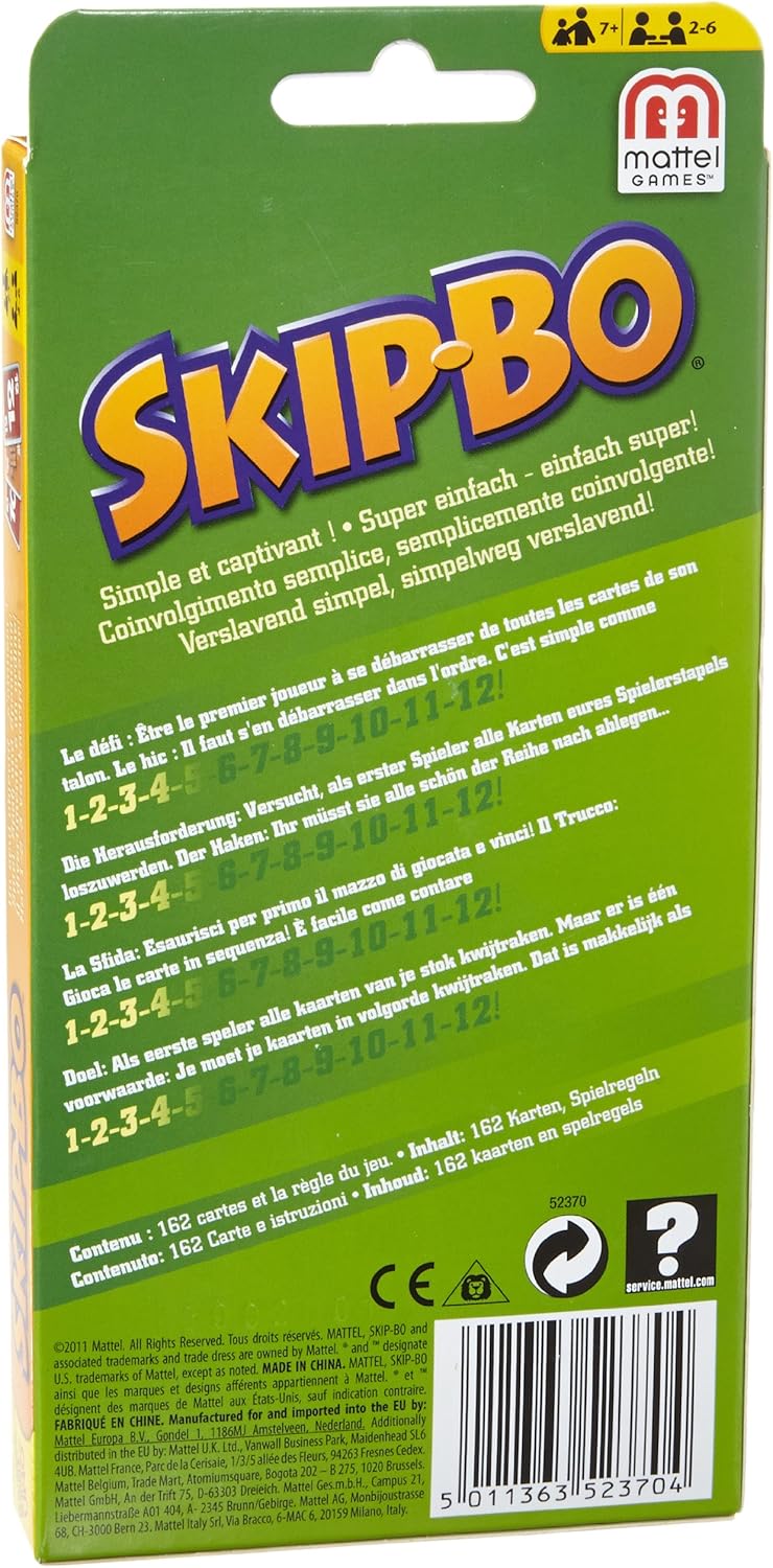Mattel Skip-Bo Card Game 8
