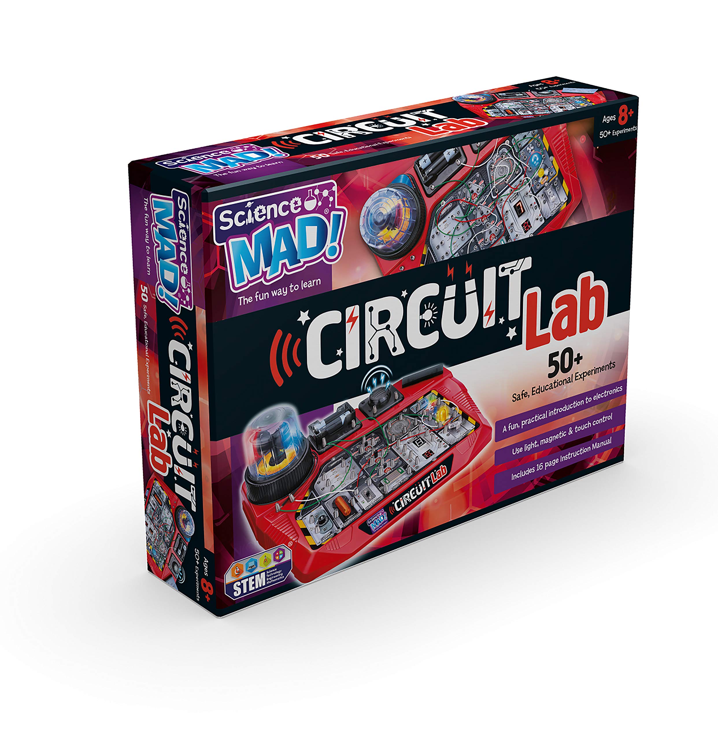 Science Mad Circuit Lab for Kids - 50 Experiments STEM Electronics Kit for Ages 8+ 1