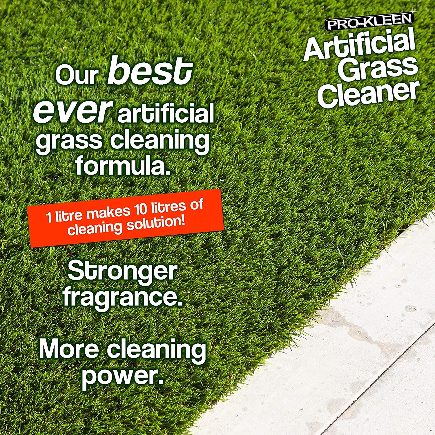 Pro-Kleen Artificial Grass Cleaner - 3-in-1 Formula, Pet Odour Eliminator, 1L 6