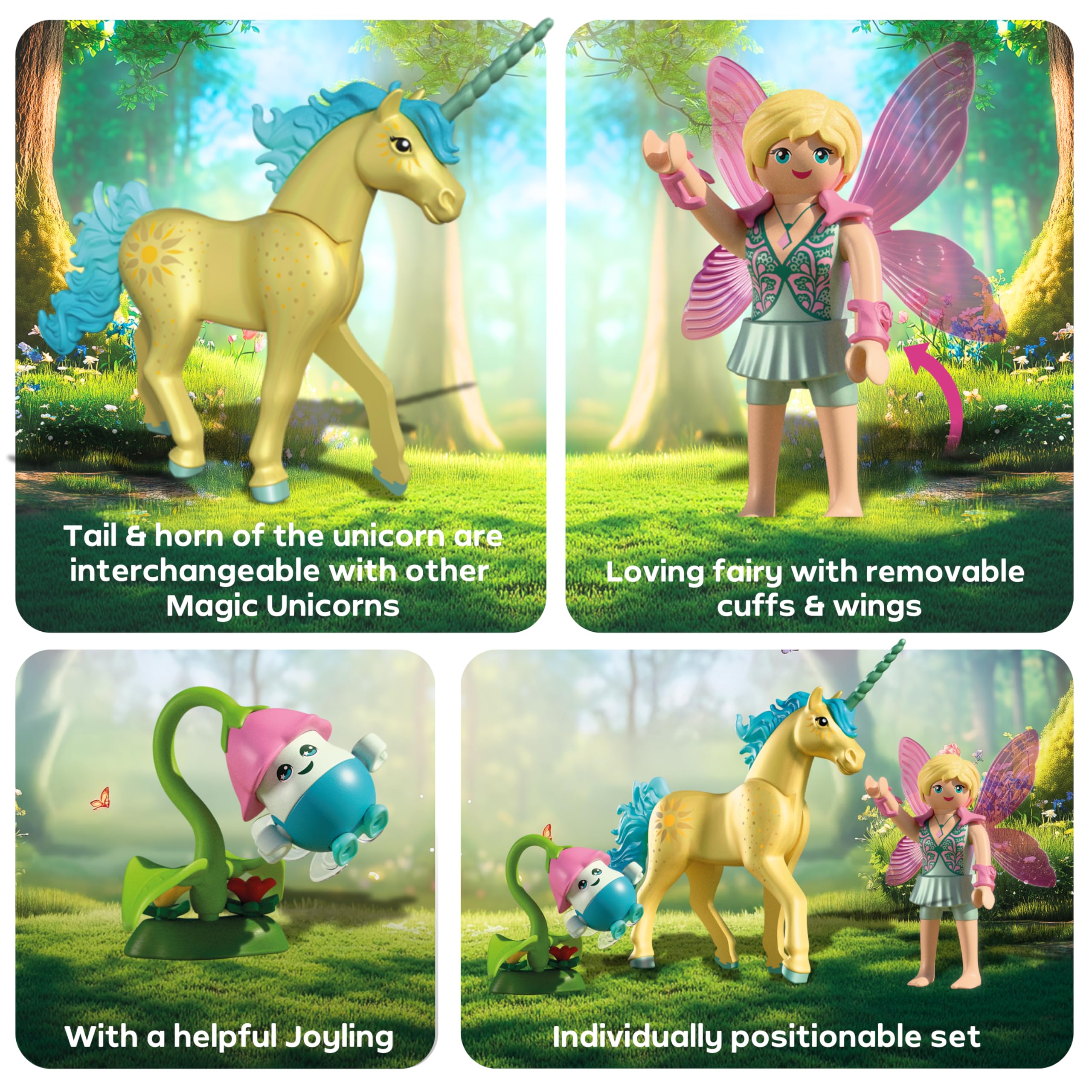 Playmobil Magic Unicorns Collectible Unicorn Sunshine Blossom with Fairy - 4+ Years 5