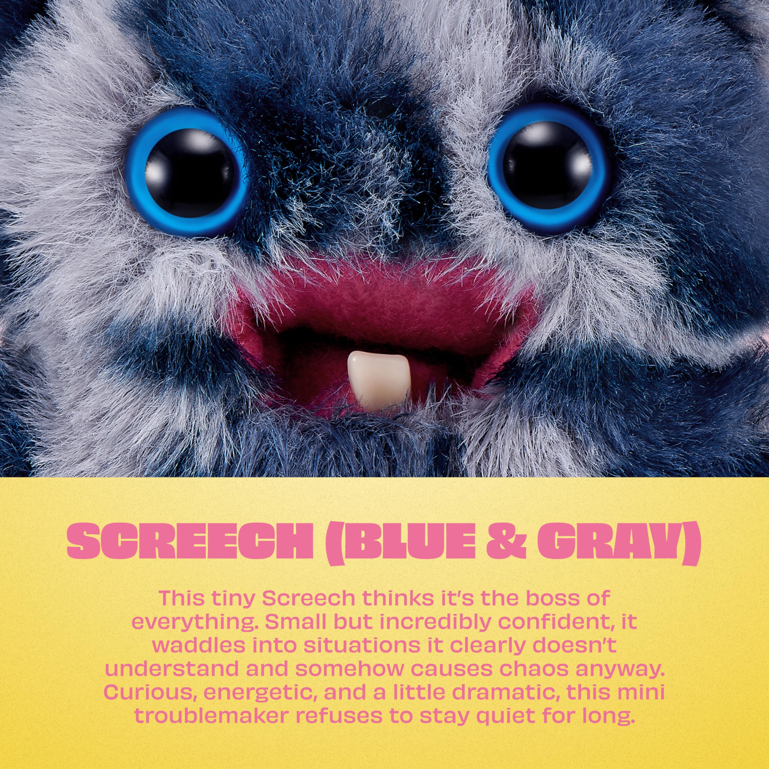Fuggler Baby Fugg Screech Edition 3.5 Inch Plush Collectible Toy - 8 Pack | Multicolor | Polyester 5