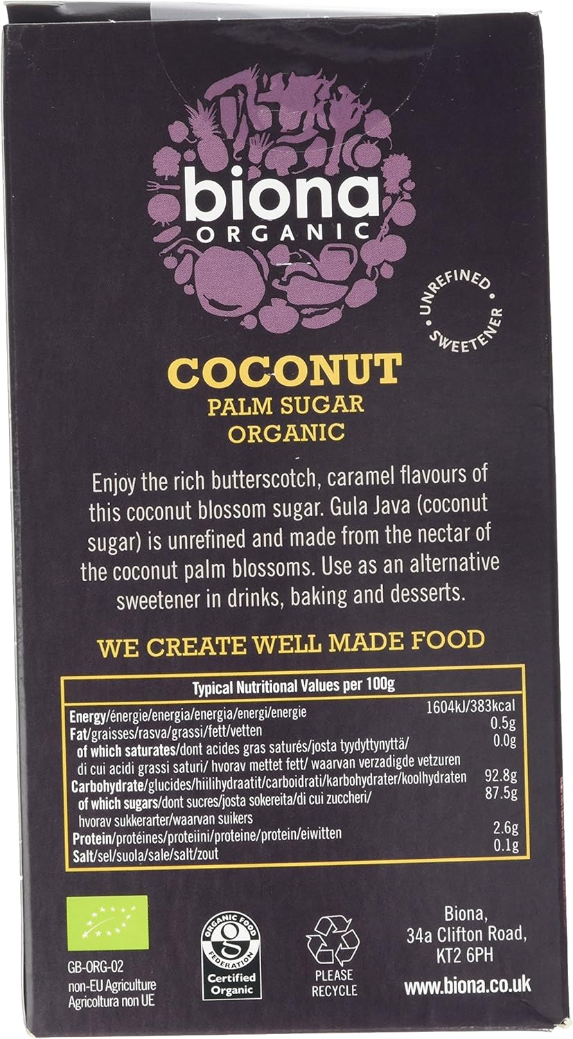 Biona Coconut Unrefined Palm Sugar, 500g