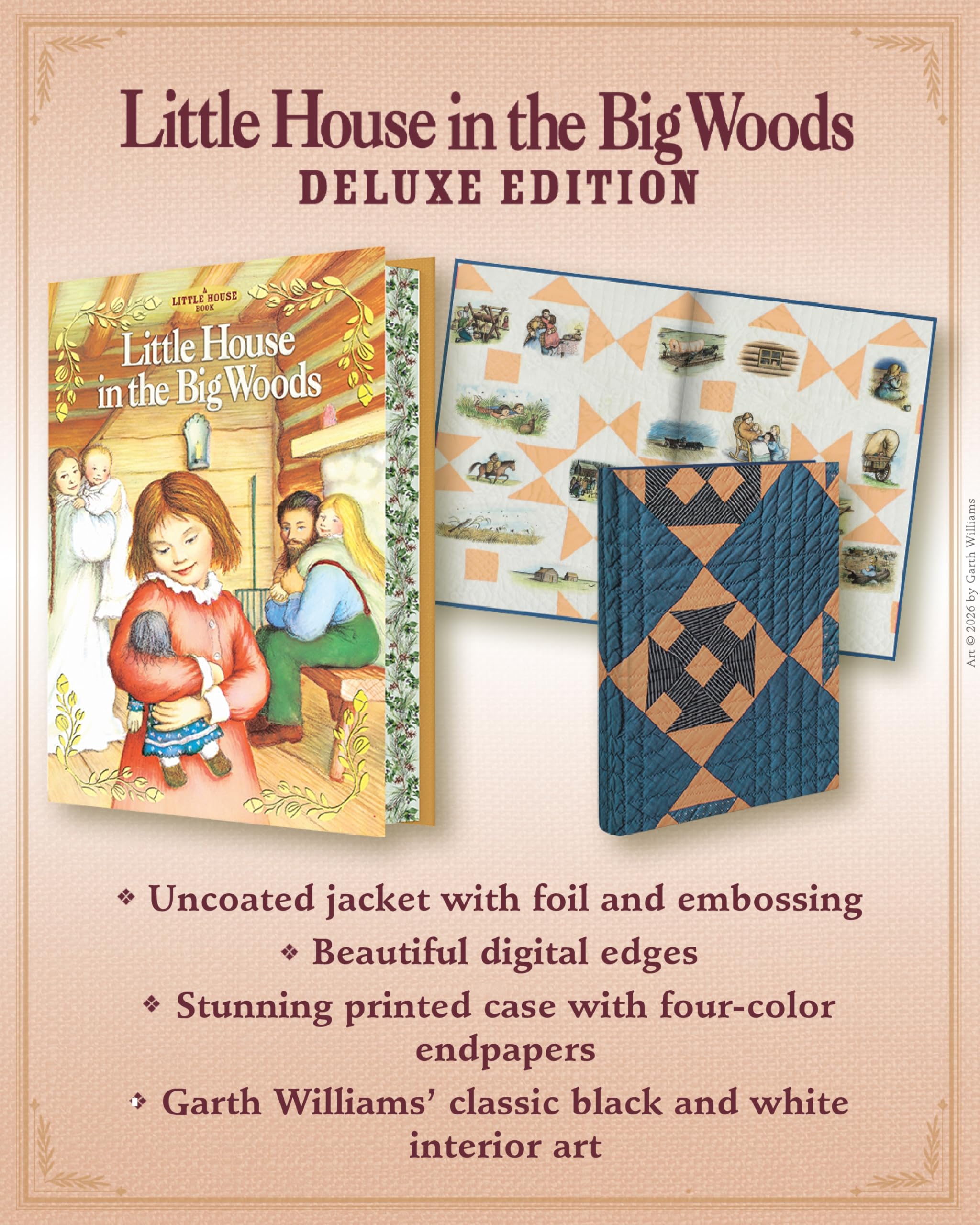 HarperCollins Little House in the Big Woods Deluxe Collector's Edition - Hardcover, Illustrated by Garth Williams