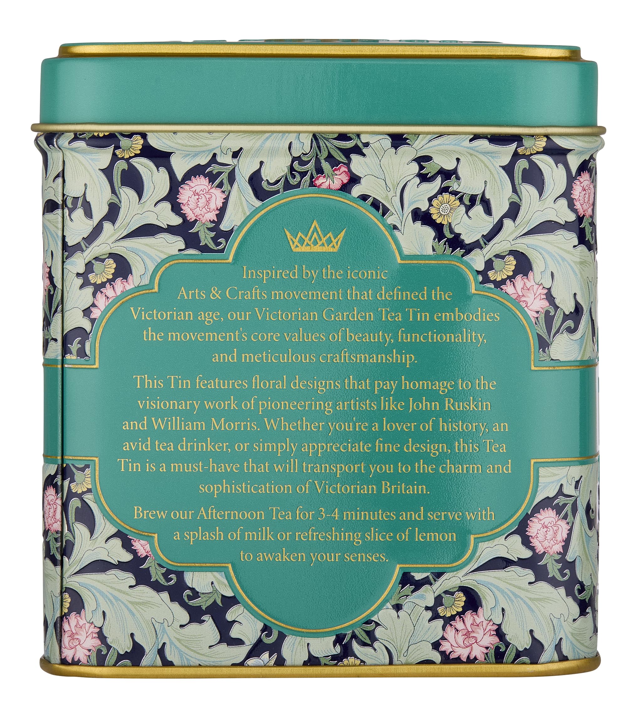 New English Teas Victorian Garden Tea Tin - 32 English Afternoon Teabags | Black Tea | India 6