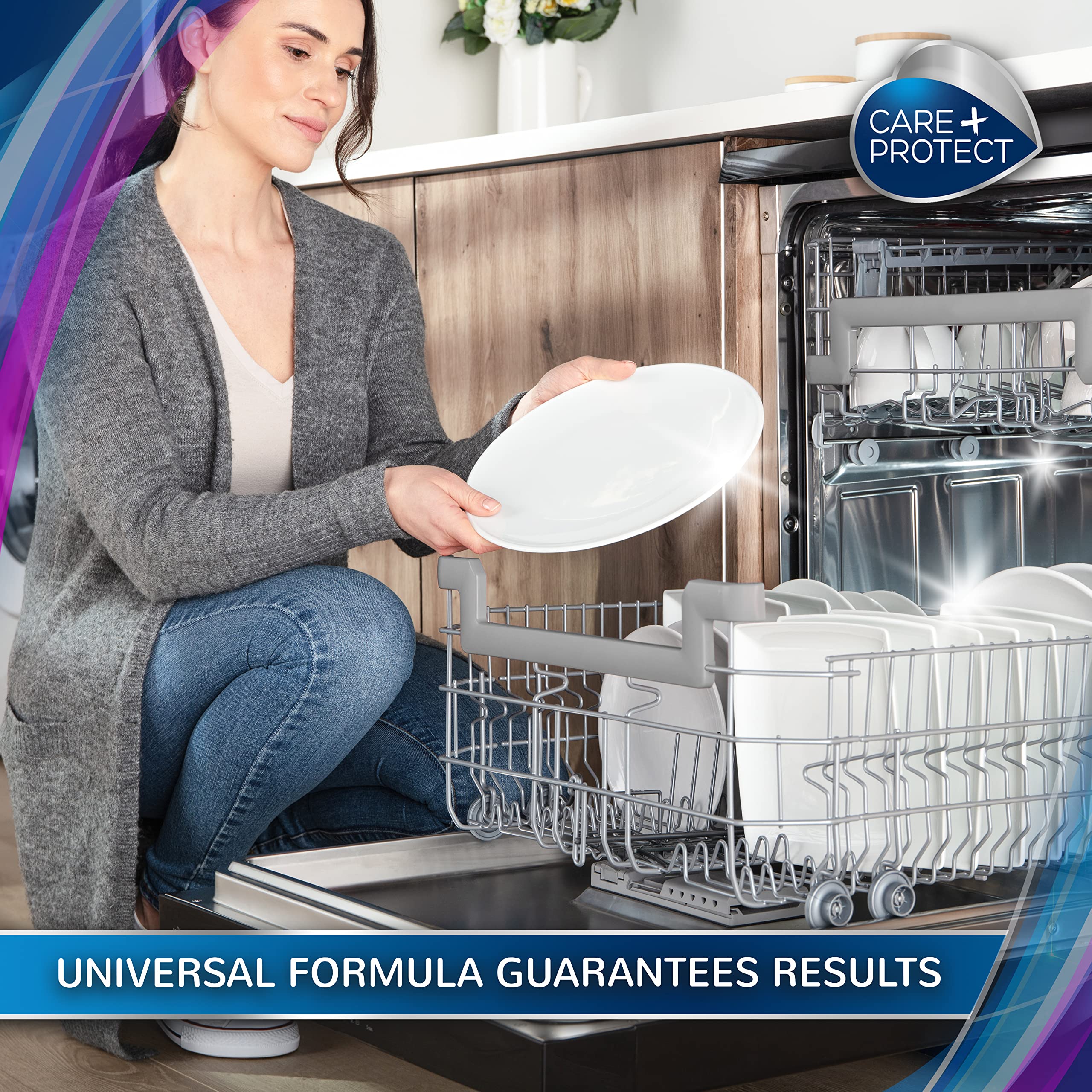 CARE + PROTECT Dishwasher Gel All in One - 750ml | Up to 37 Washes | Degreaser & Rinse Aid 4