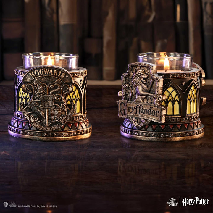 Nemesis Now Harry Potter Gryffindor Tea Light Holder 7.5cm, Resin, Bronze, Offic