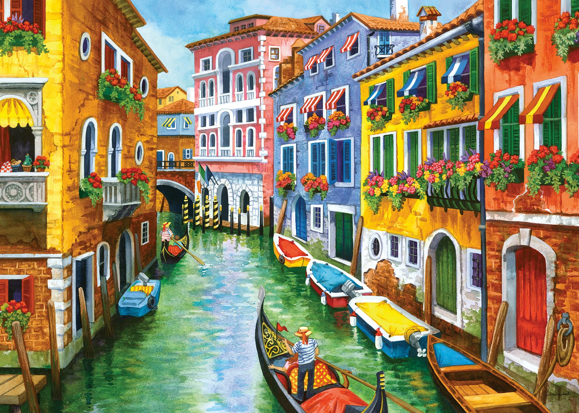 Ravensburger Gondola Ride Jigsaw Puzzle - 300 Pieces for Adults and Kids Age 9+ 1