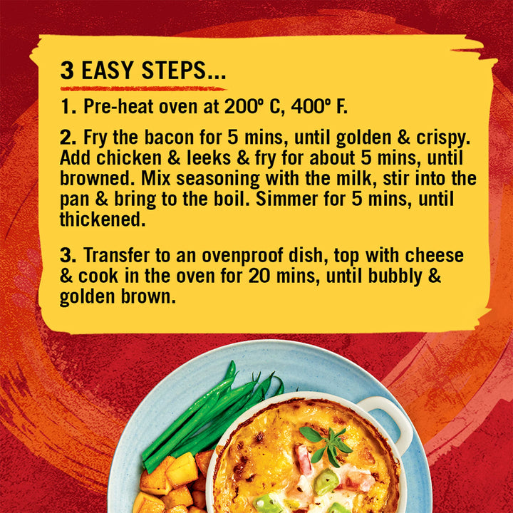 Schwartz Creamy Chicken & Leek Tray Bake Recipe Mix 35g | Pack of 12