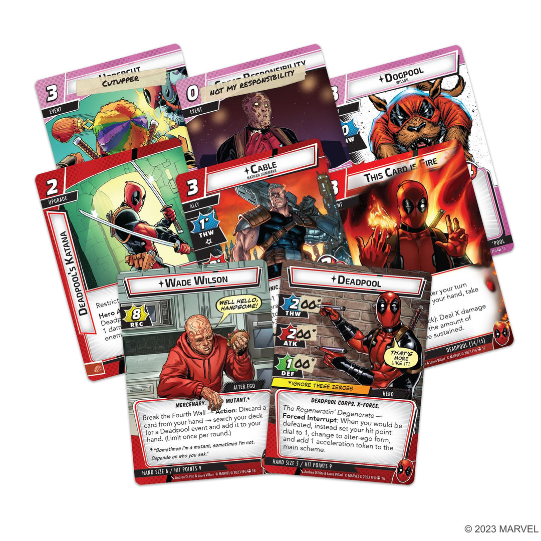 Fantasy Flight Games Marvel Champions: Deadpool Expanded Hero Pack Card Game