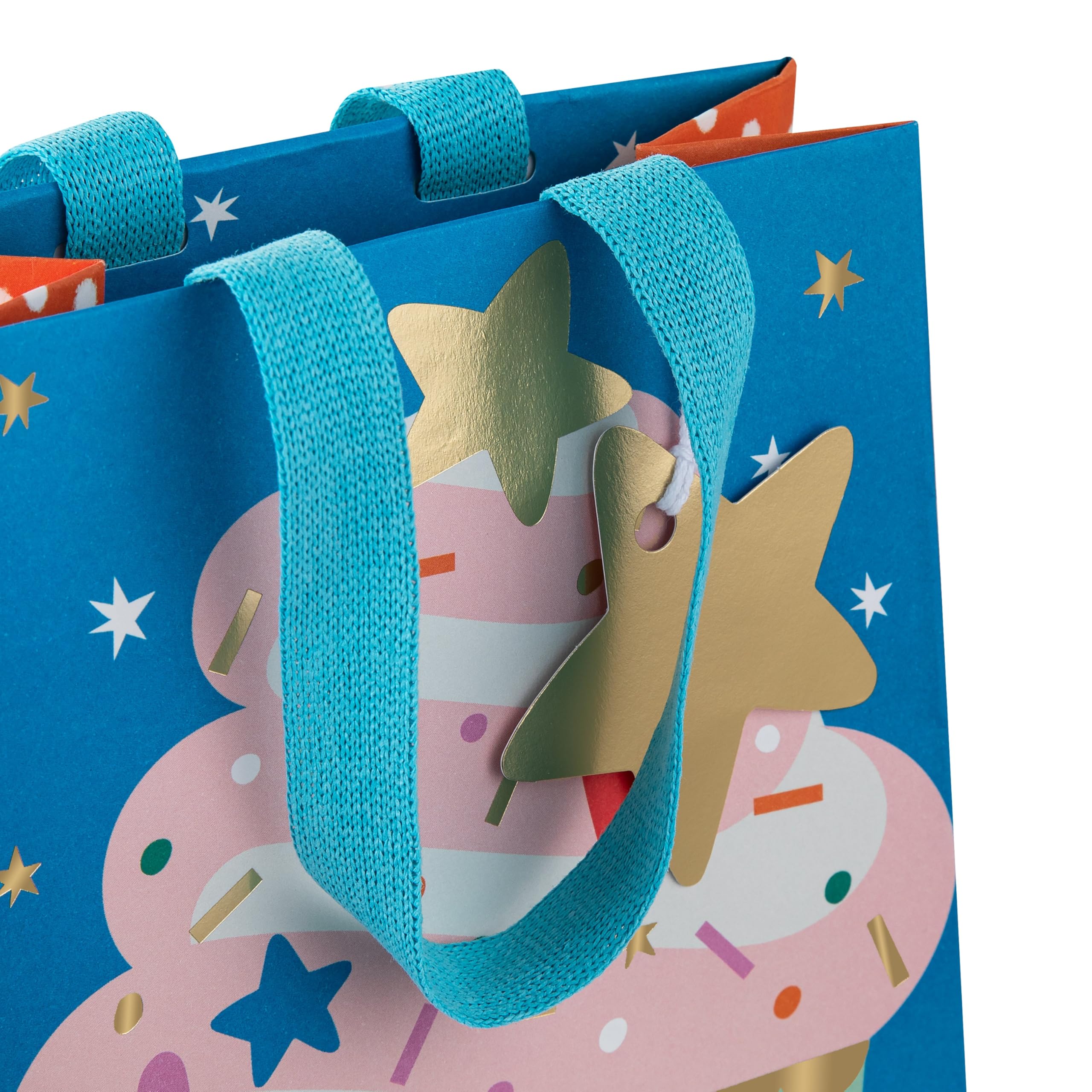 Hallmark Gift Bag Bundle - Pack of 3 Assorted Sizes with Gold Foil Accents | FSC Certified 3