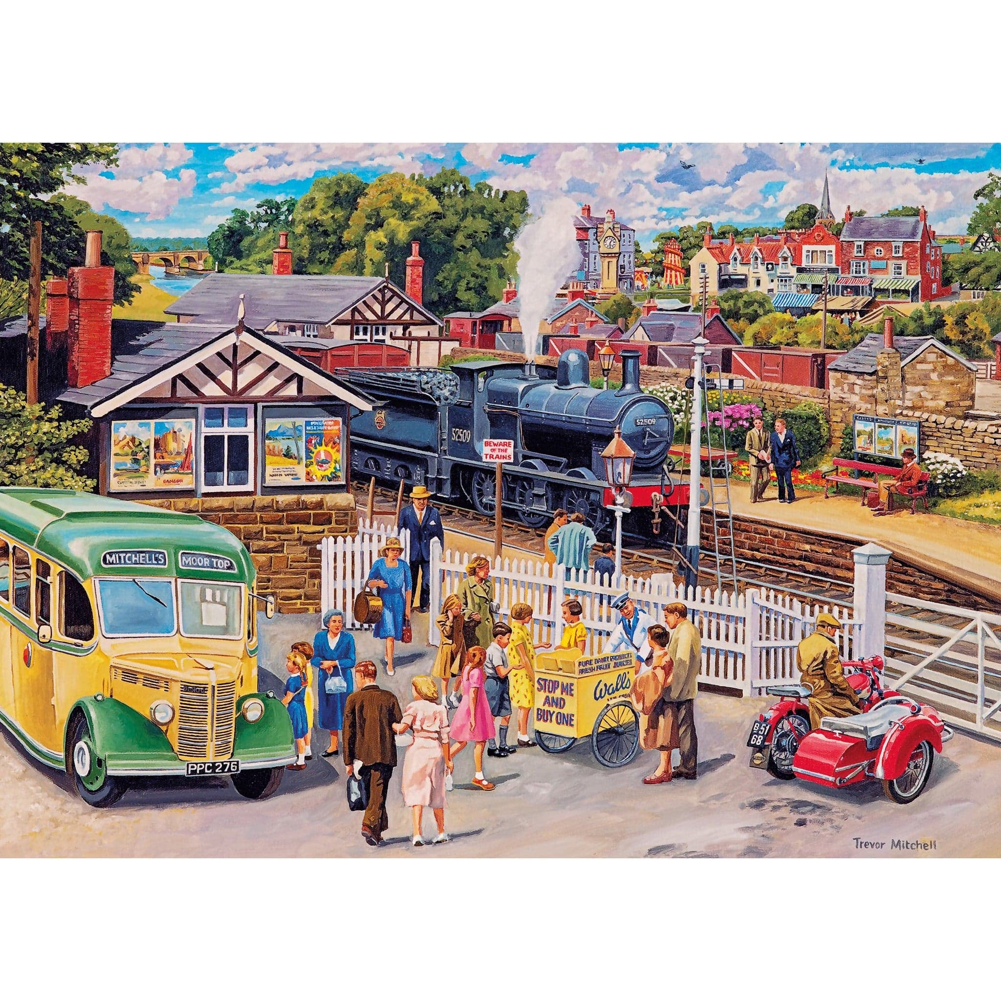 Gibsons Treats At the Station 1000 Piece Jigsaw Puzzle for Adults | Sustainable Recycled Board