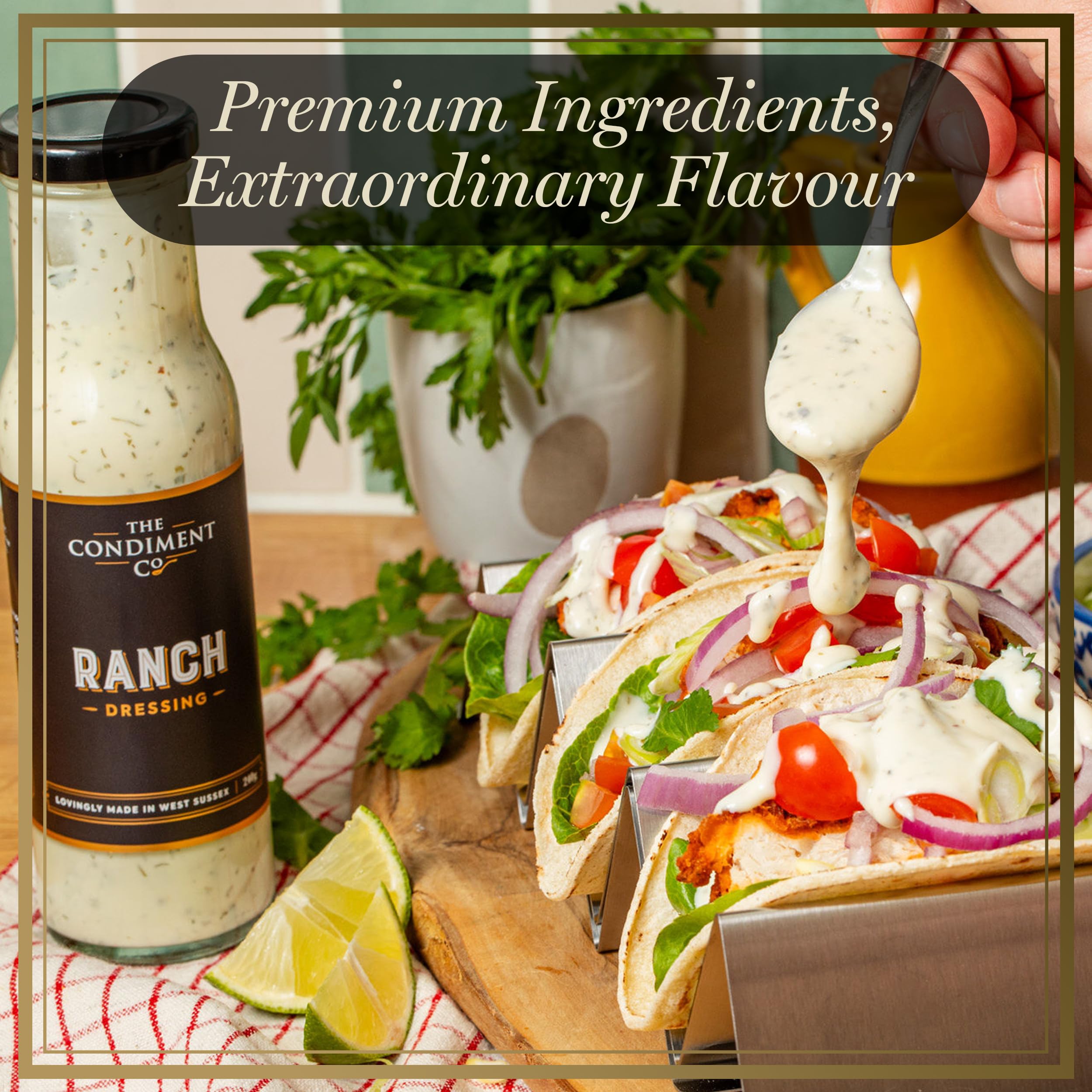 The Condiment Company Ranch Dressing - Creamy, Versatile Sauce | 240g Bottle 5