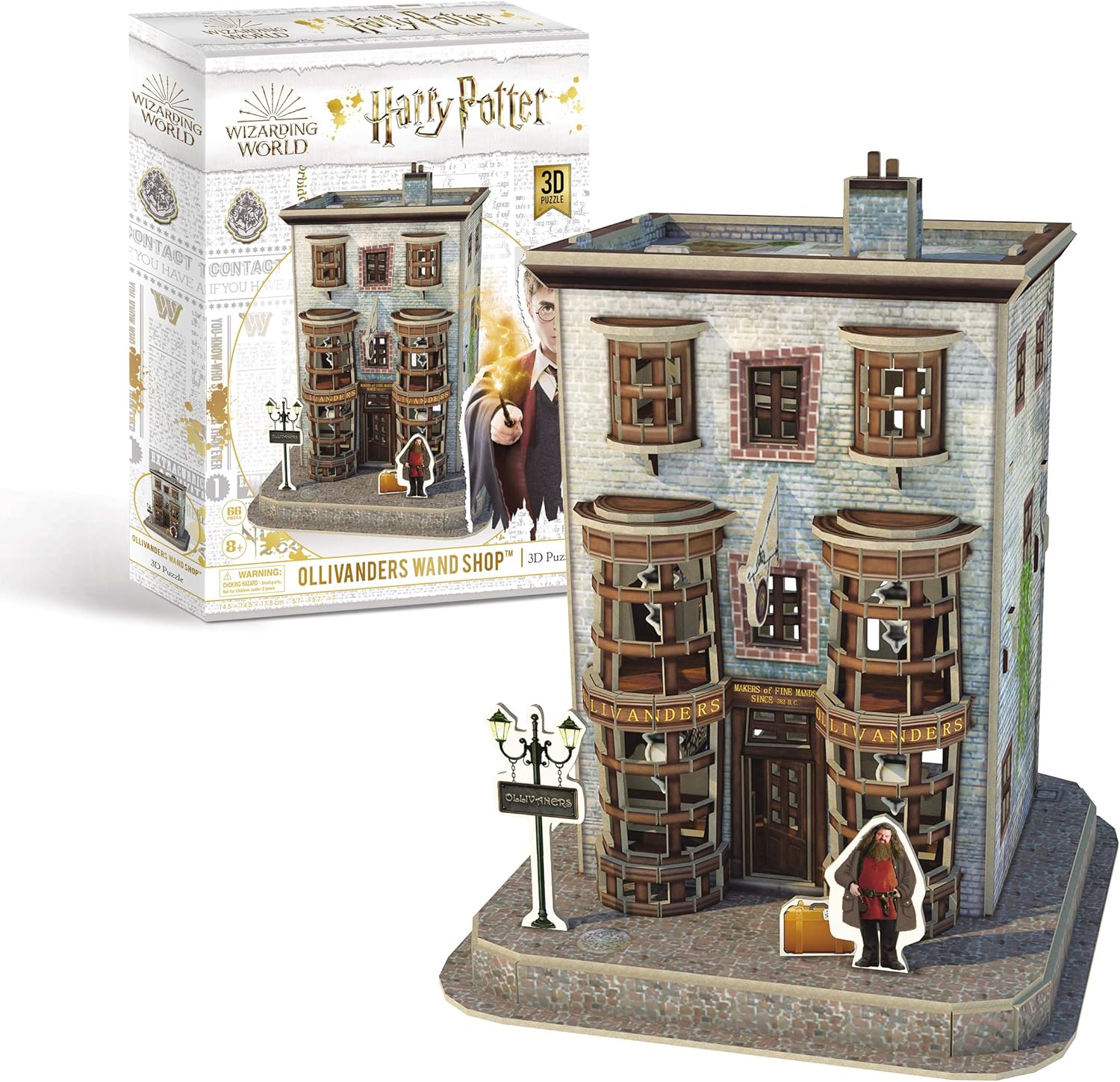 Harry Potter Ollivanders Wand Shop 3D Puzzle - 66-Piece Foam Model for Ages 8+ 1