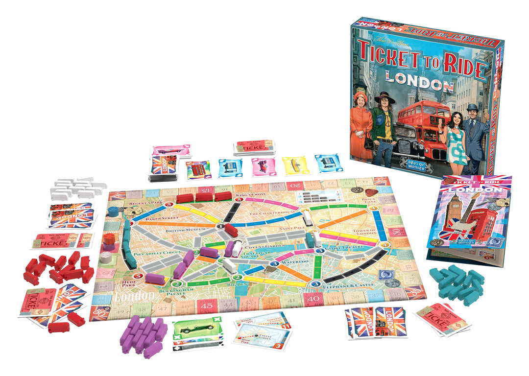 Days of Wonder Ticket to Ride London Board Game | Ages 8+ | 2-4 Players | 10-15 Minute Playtime
