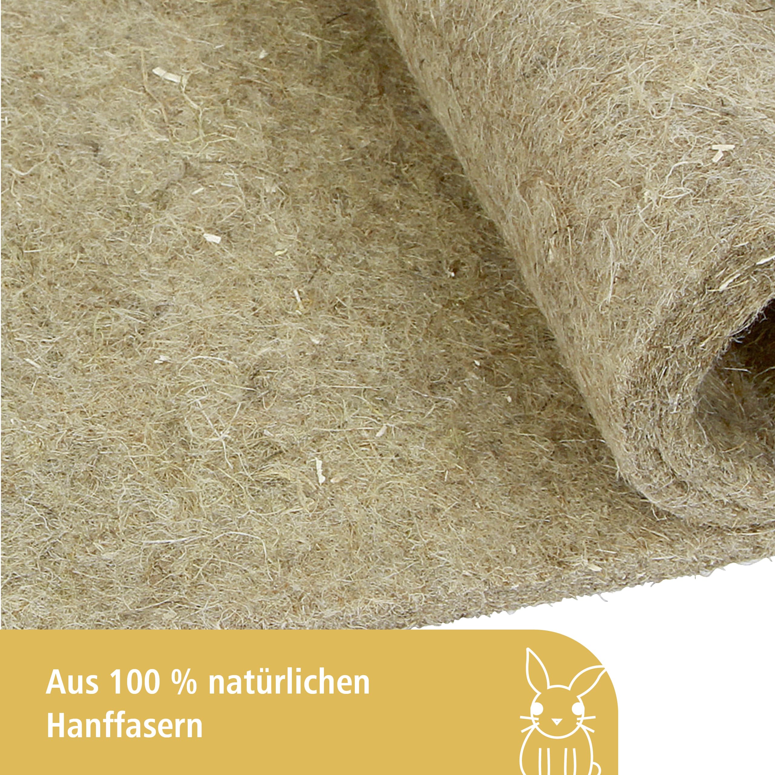 Kerbl Pet Hemp Rodent Mat - Natural Cage Liner | 40 x 25 x 1 cm | Absorbent 2