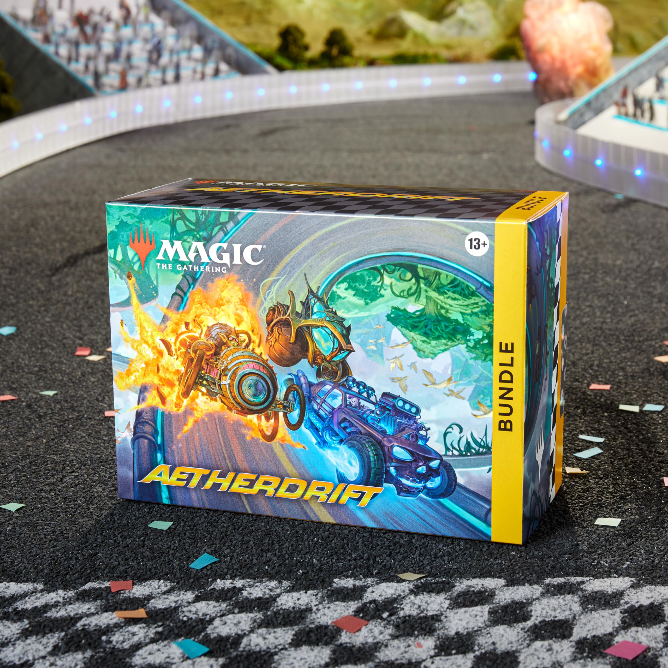 Magic: The Gathering Aetherdrift Bundle | 9 Play Boosters | 40 Land Cards | Multicolor 2