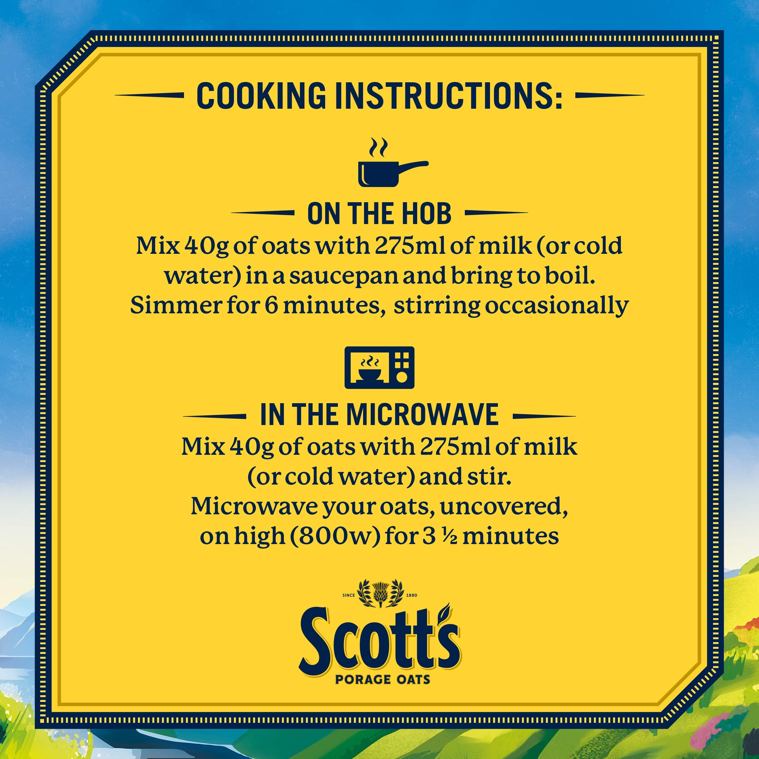 Scott's Porage Old Fashioned Porridge Oats, 1 kg 4