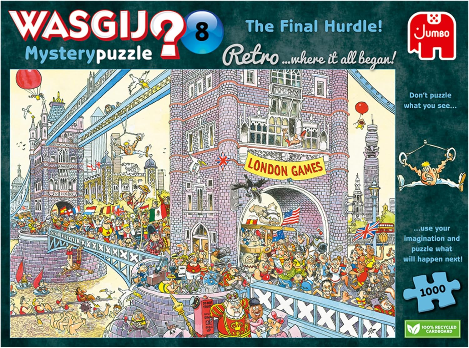 Wasgij Retro Mystery 8 - The Final Hurdle 1000-Piece Jigsaw Puzzle 1
