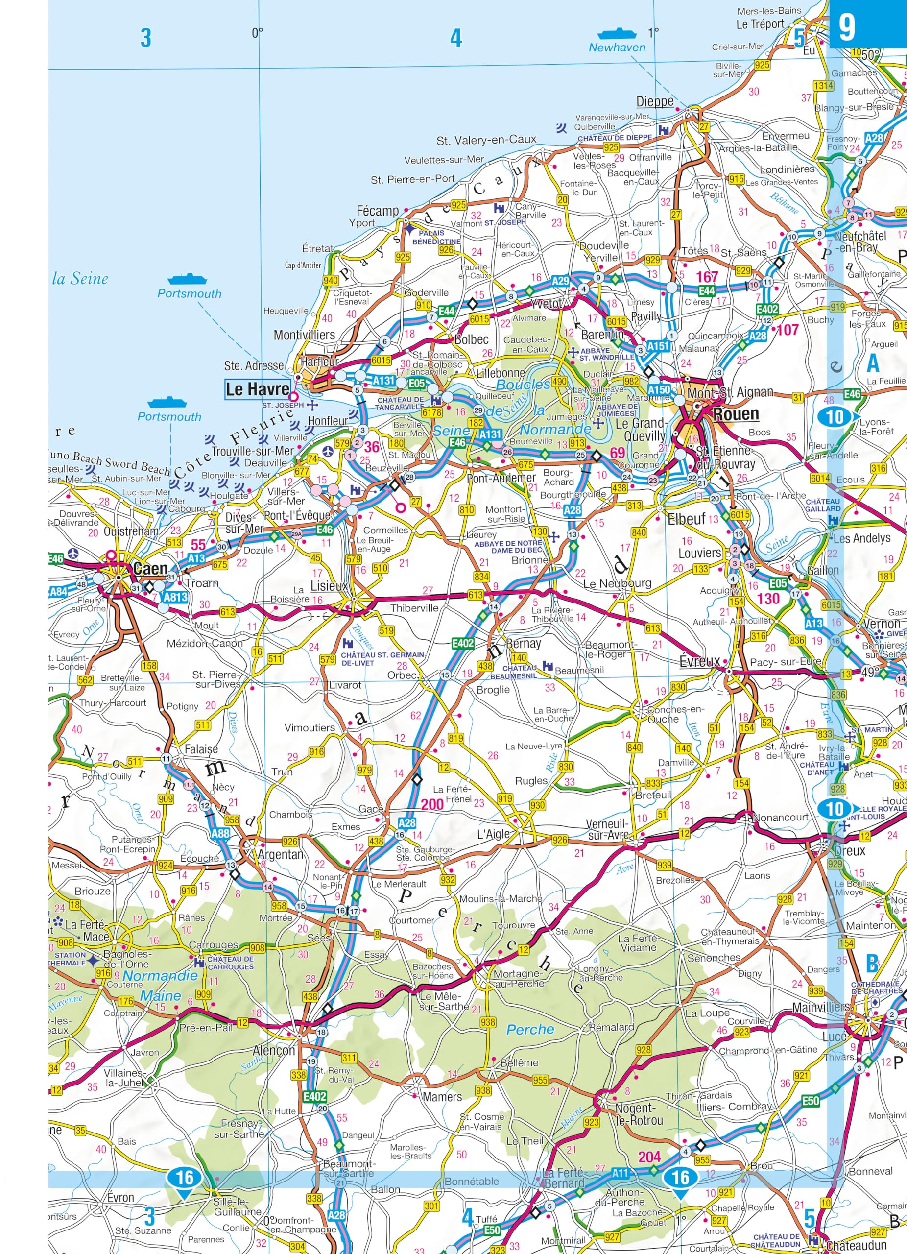 Philip's Big Easy to Read France, Spain & Portugal Road Atlas | Spiral Bound | English 2
