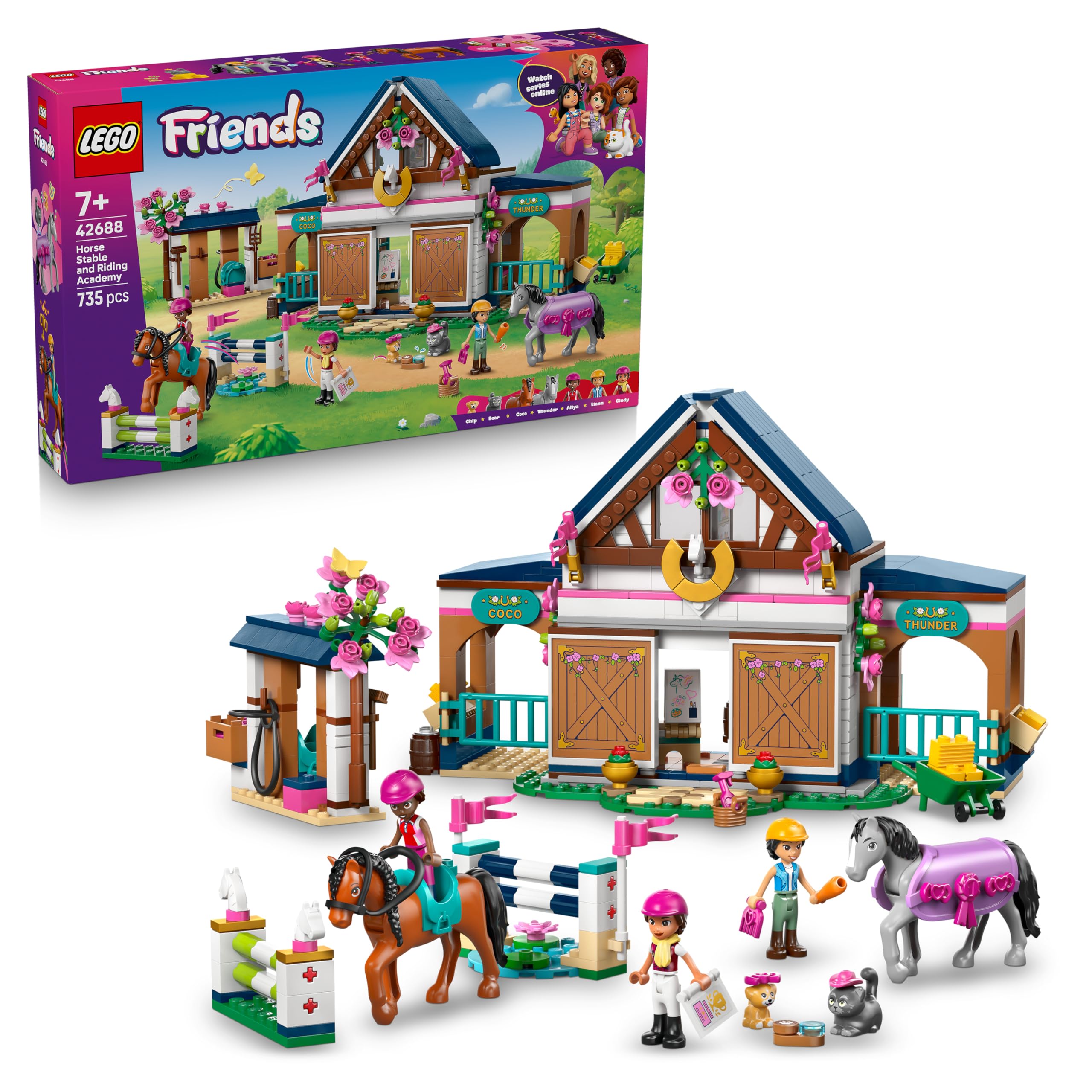 LEGO Friends Horse Stable and Riding Academy Building Set - Ages 7+ | 42688 1