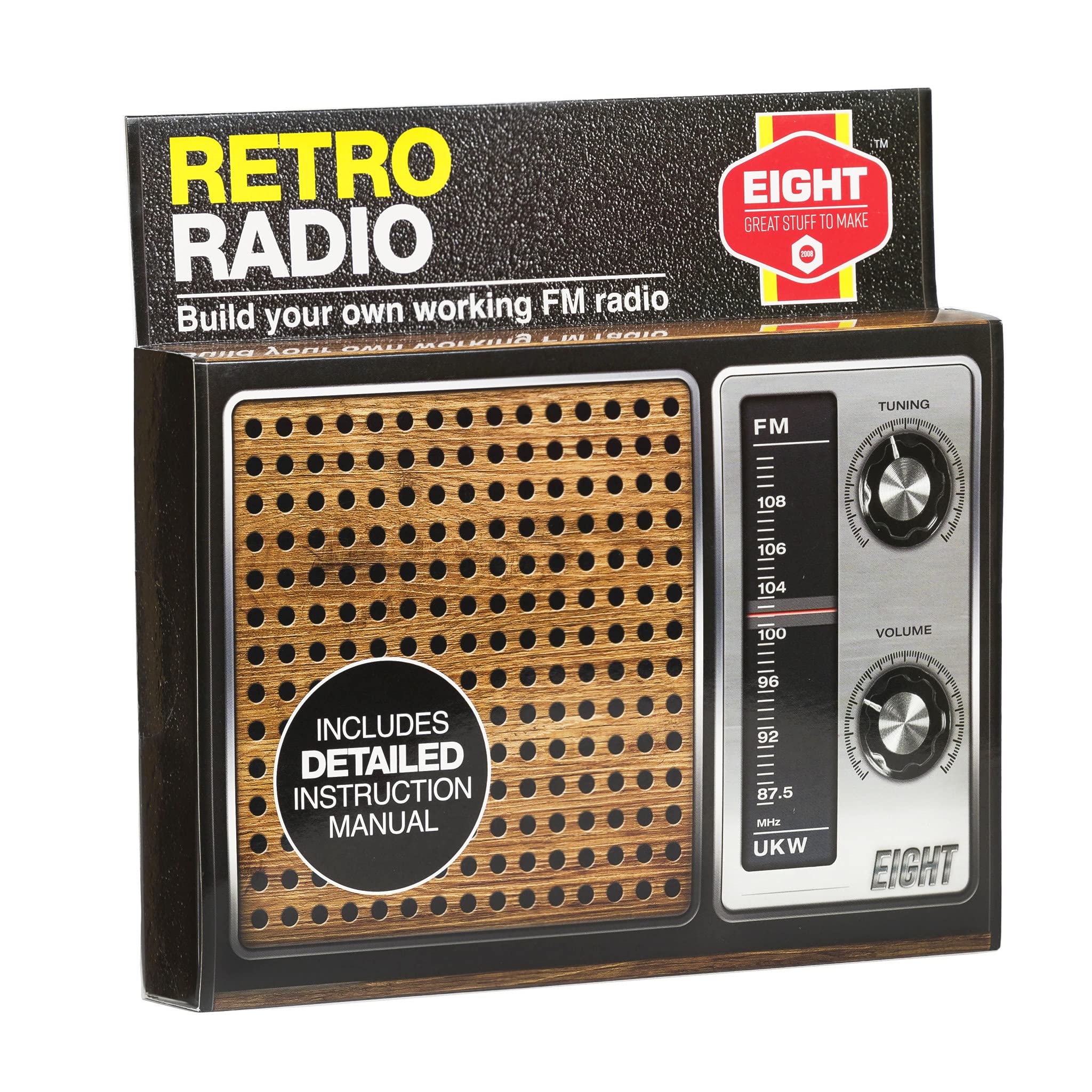 EIGHT Build Your Own Retro Radio Kit - Electronics Learning Project for Ages 14+ 1