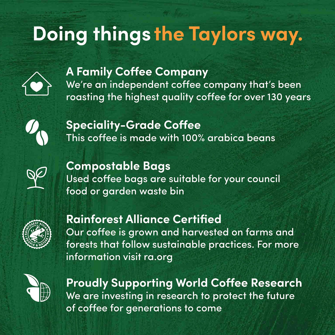 Taylors of Harrogate Rich Italian Coffee Bags (30 Enveloped Bags)