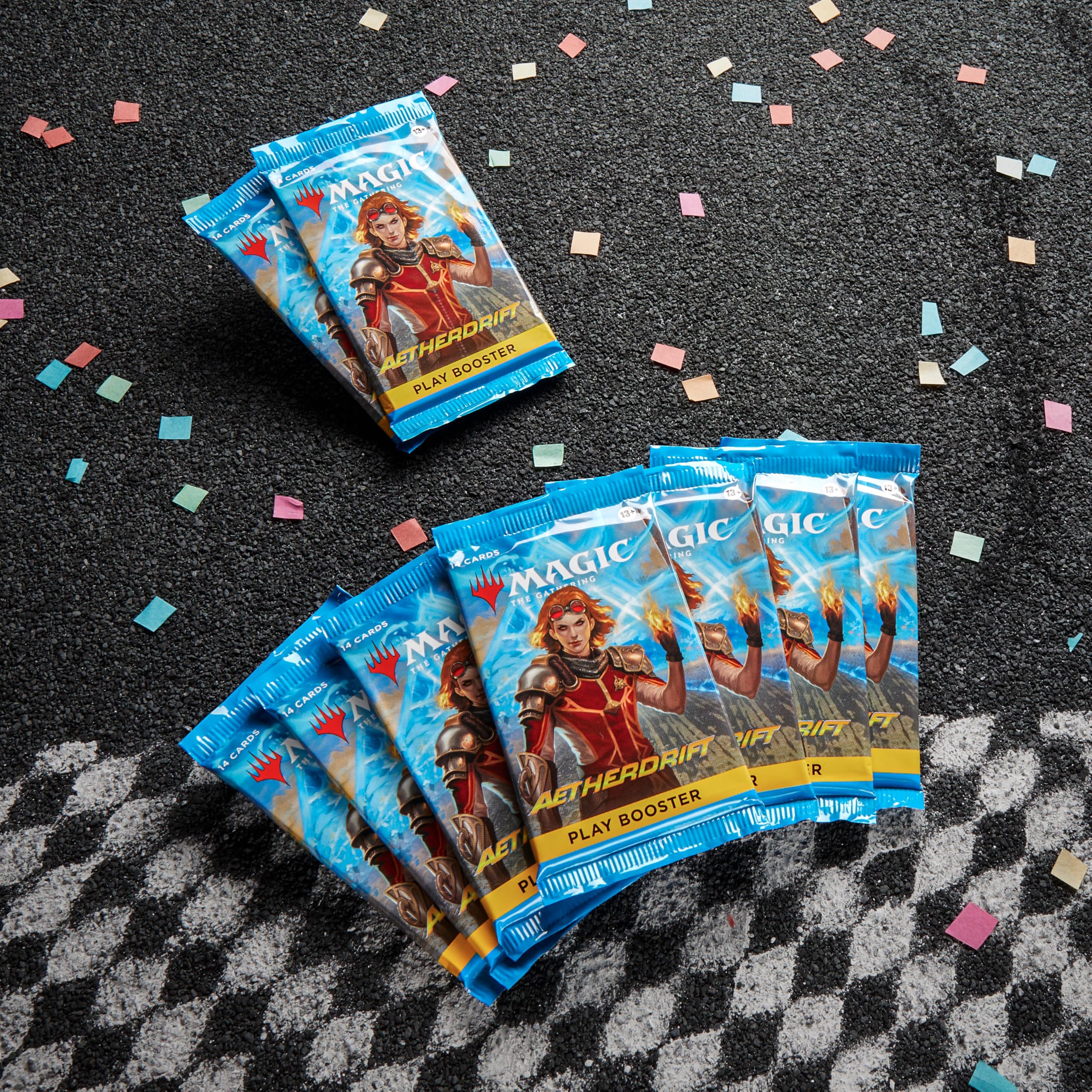 Magic: The Gathering Aetherdrift Bundle | 9 Play Boosters | 40 Land Cards | Multicolor 4