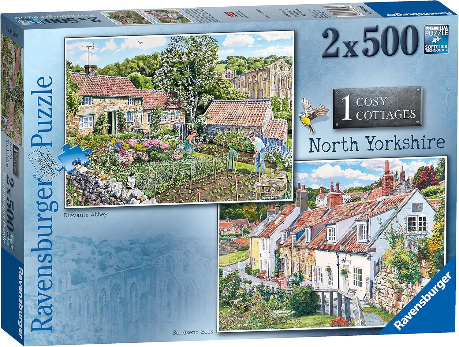 Ravensburger Cosy Cottages No.1 - North Yorkshire 2x 500 Piece Jigsaw Puzzle for Adults & Kids