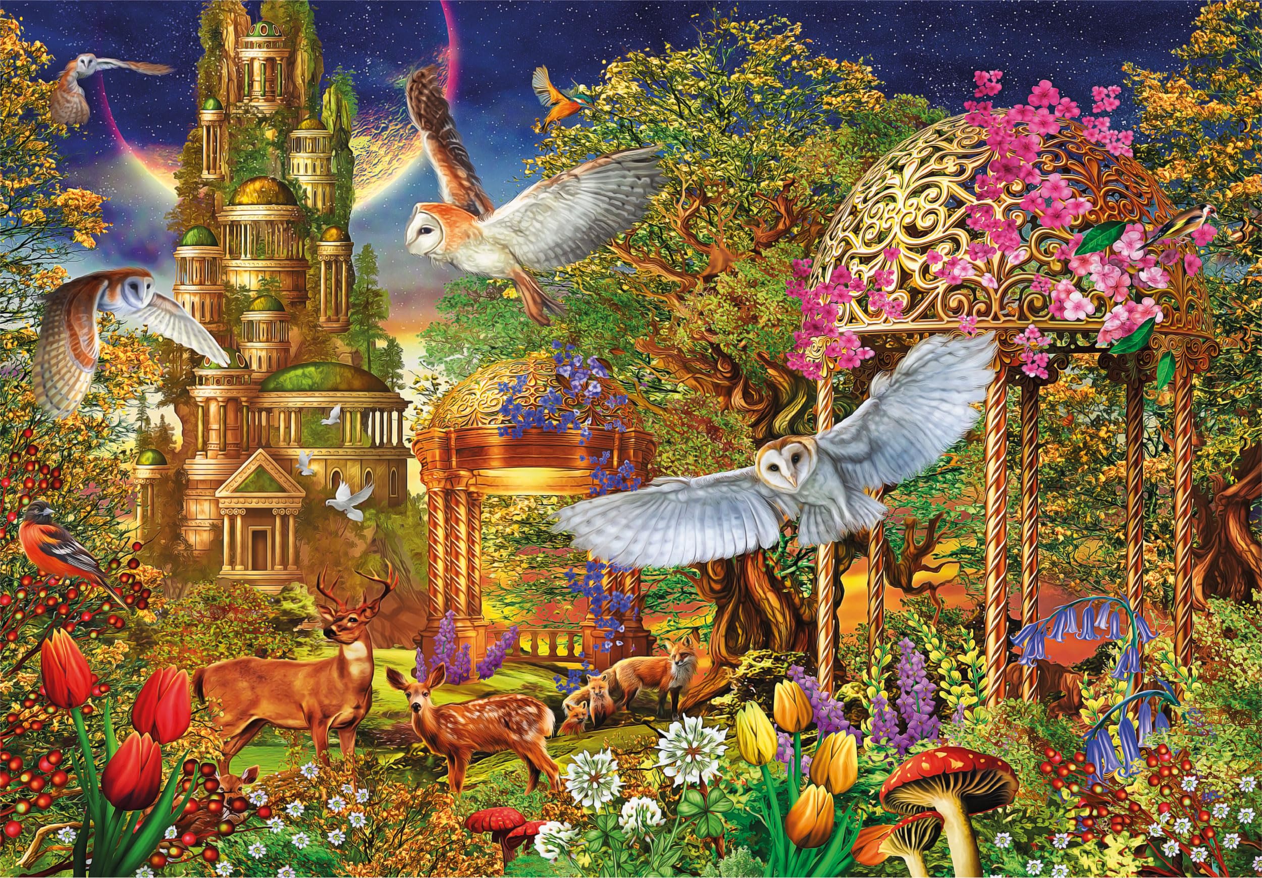 Clementoni Woodland Fantasy Garden Jigsaw Puzzle - 1500 Pieces | 59,2 x 84,3 cm