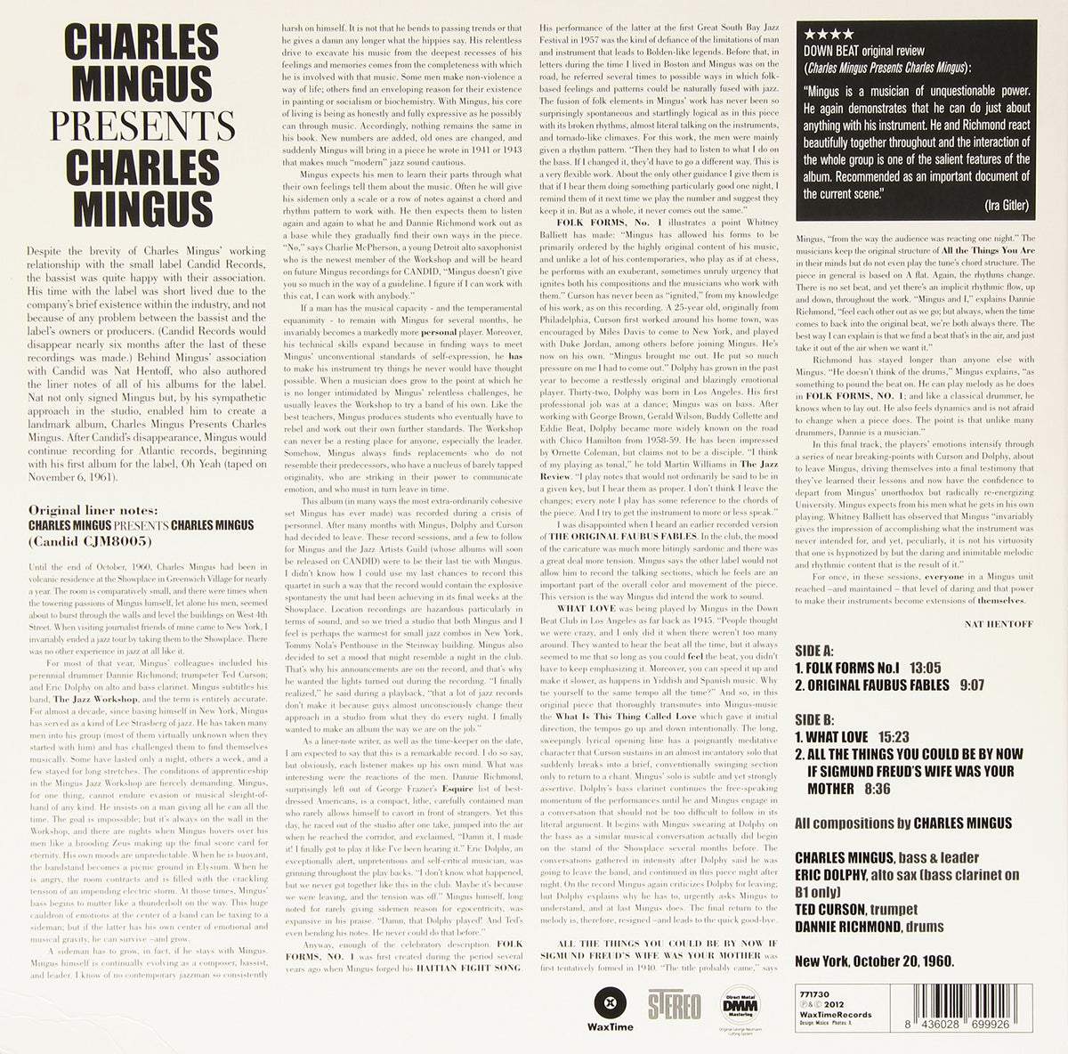 Charles Mingus - Charles Mingus Presents Charles Mingus [Limited Edition 180g Vinyl]