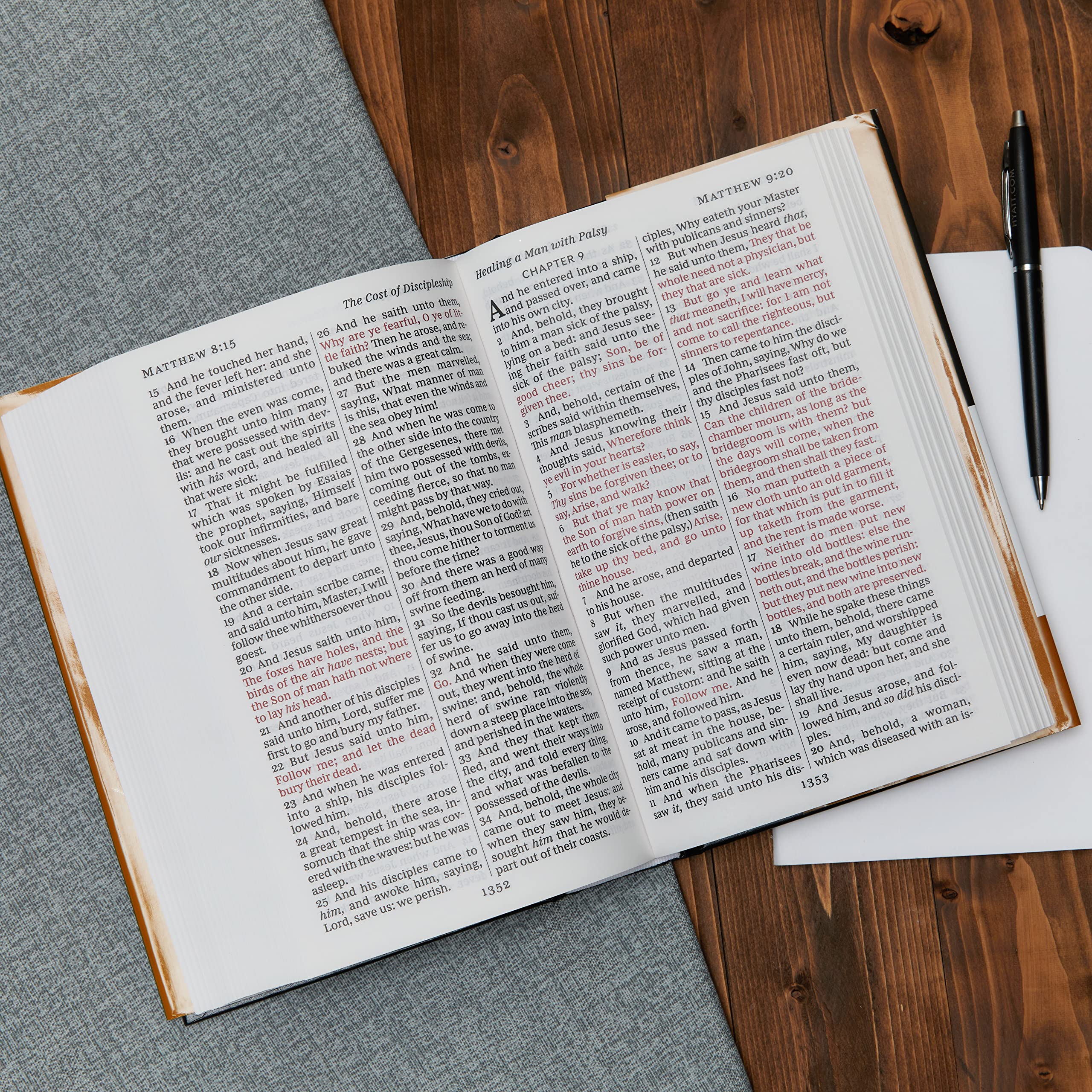 HarperCollins KJV Pew Bible - Large Print | Hardcover | Red Letter Edition 5